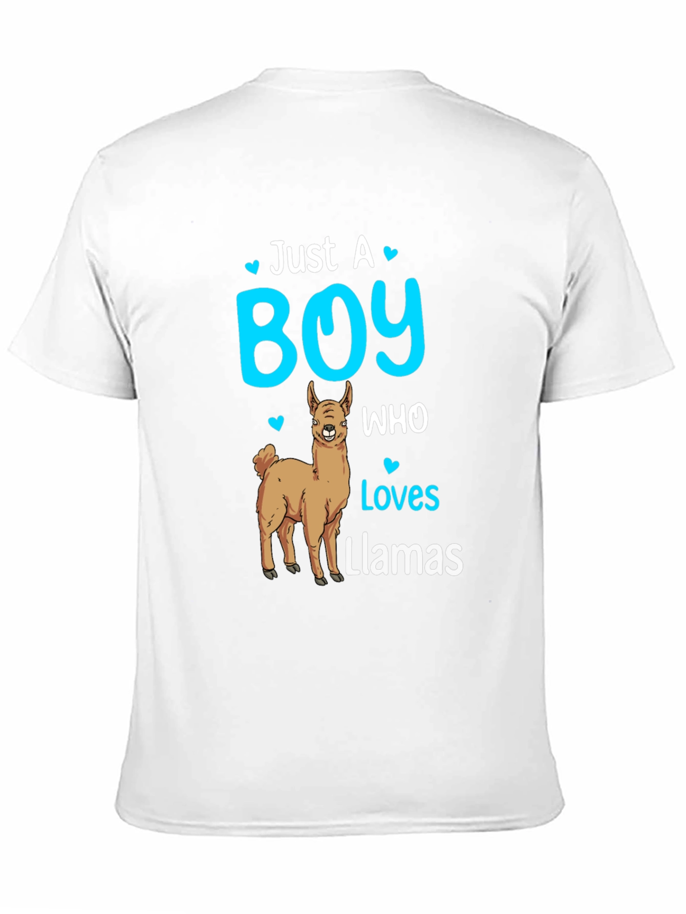 Black Boy Who Loves Llamas T-Shirt - Cute Animal Lover Tee view 11