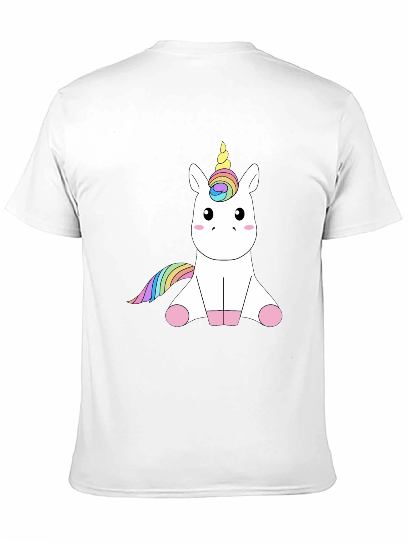 Black Unicorn Graphic Tee - Men's Black T-Shirt view 11