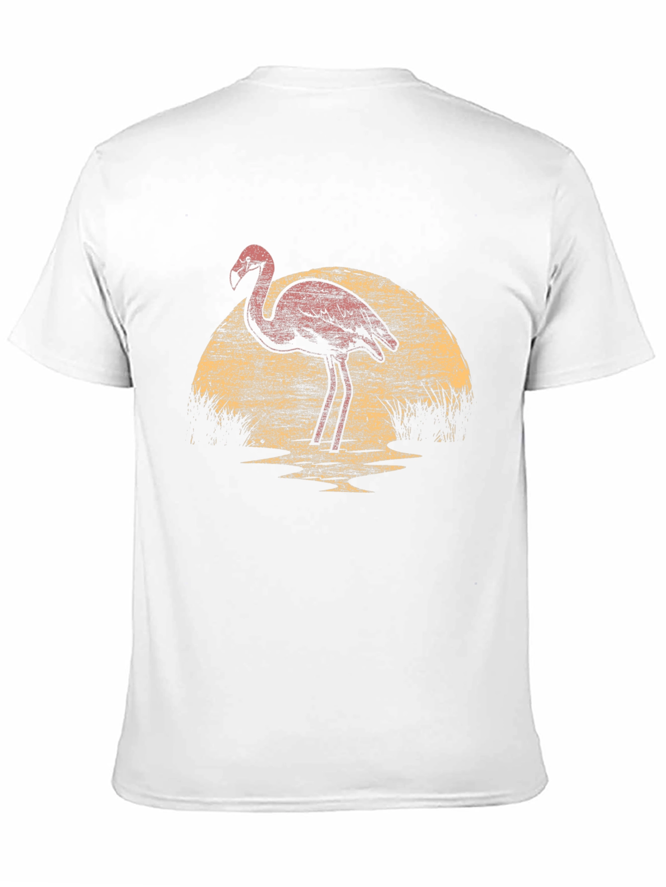 Black Flamingo Sunset Graphic Tee view 11