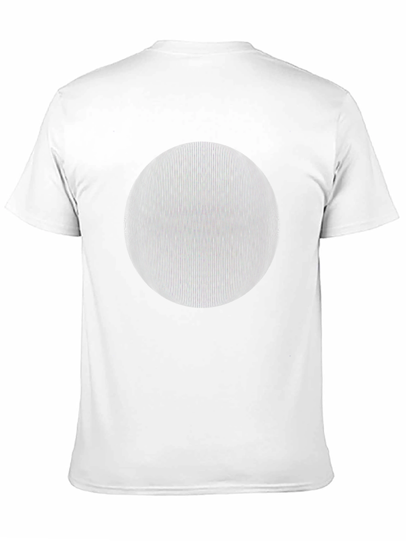 Black Optical Illusion Sphere Graphic T-Shirt - Black Cotton Tee view 11