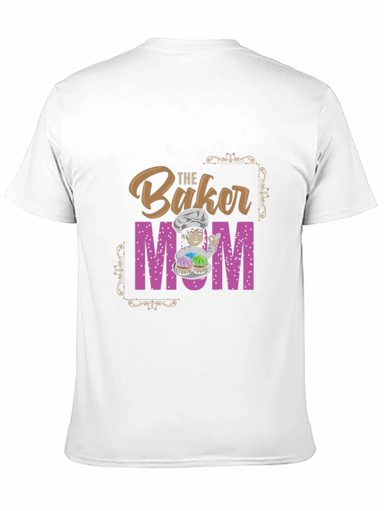 Black Baker Mom T-Shirt - Baking Love view 11