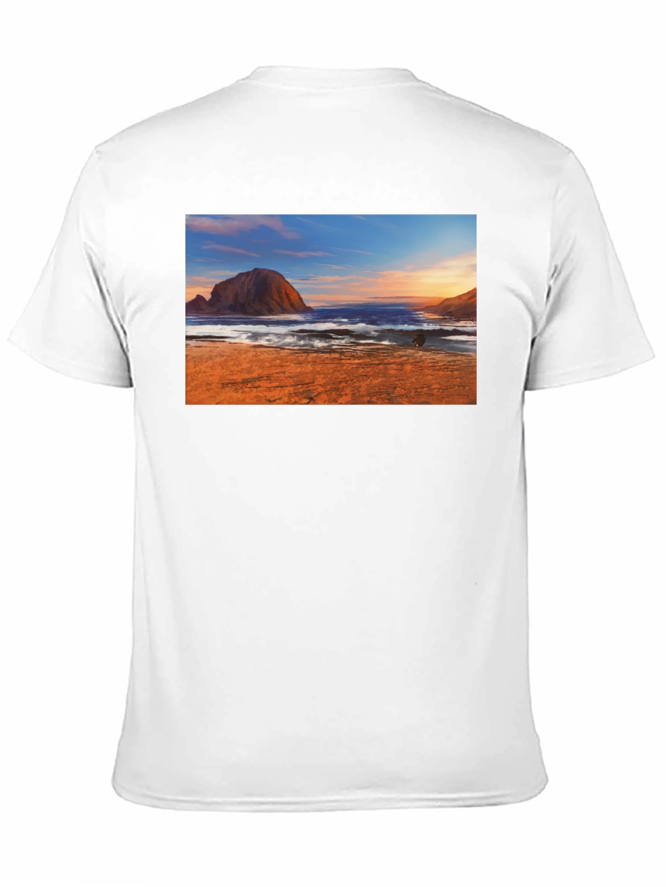 Black Beachscape Graphic Tee - Black Short Sleeve view 11