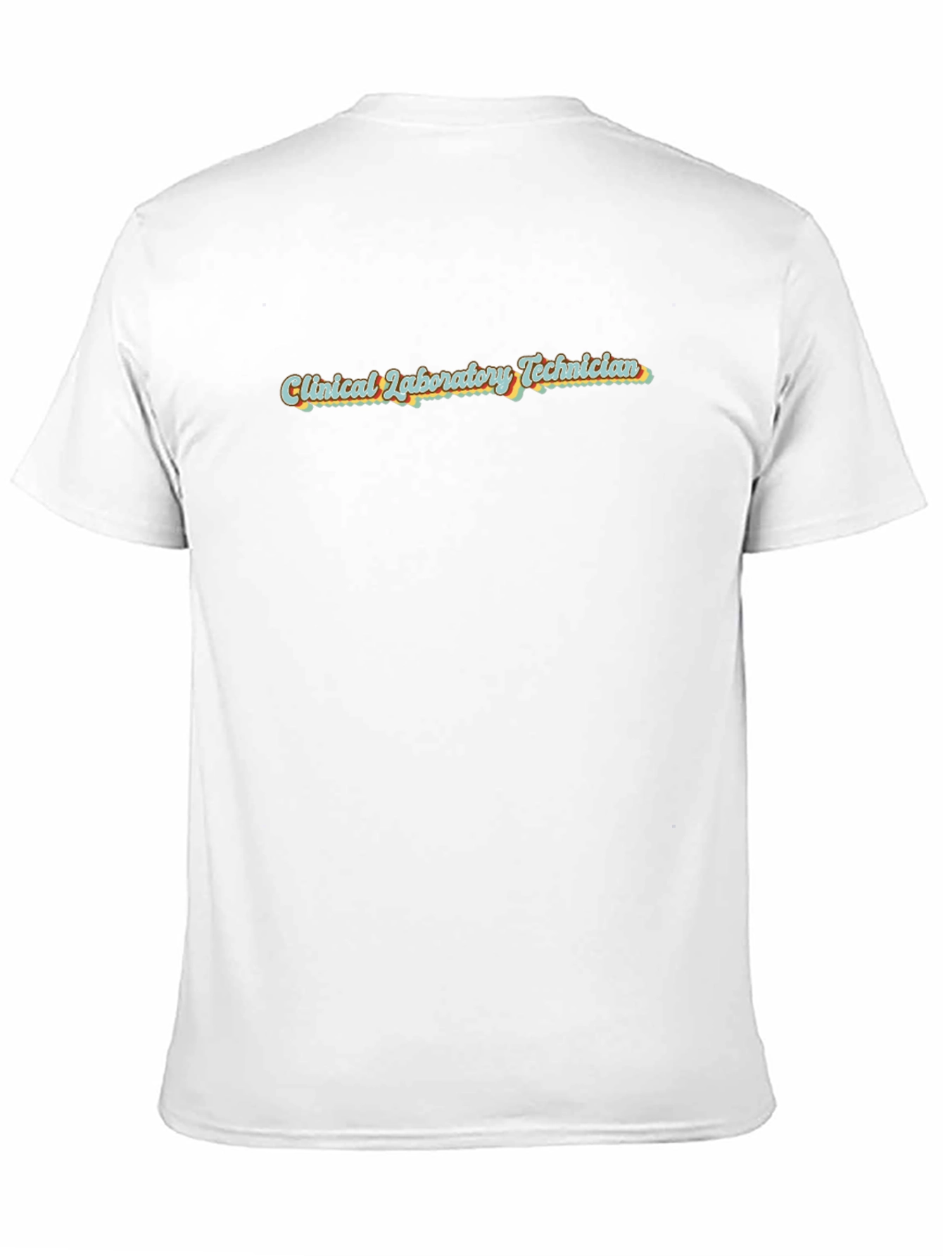 Black Clinical Laboratory Technician Retro T-Shirt view 11