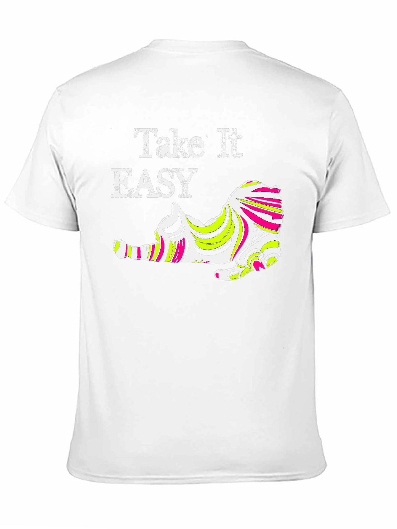 Black Take It Easy Cat Graphic Tee - Black view 11