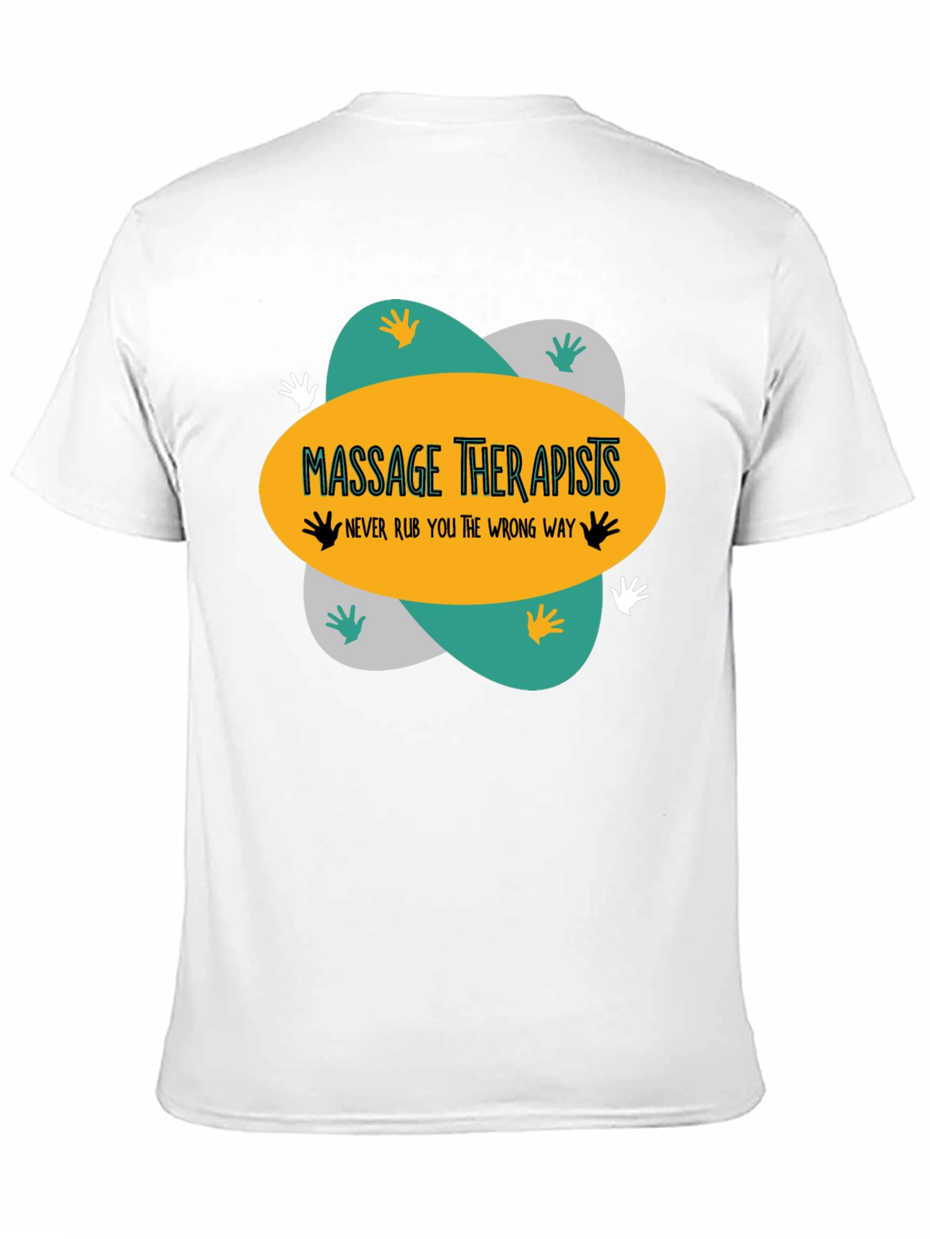 Black Massage Therapists T-Shirt - Funny Massage Gift view 11