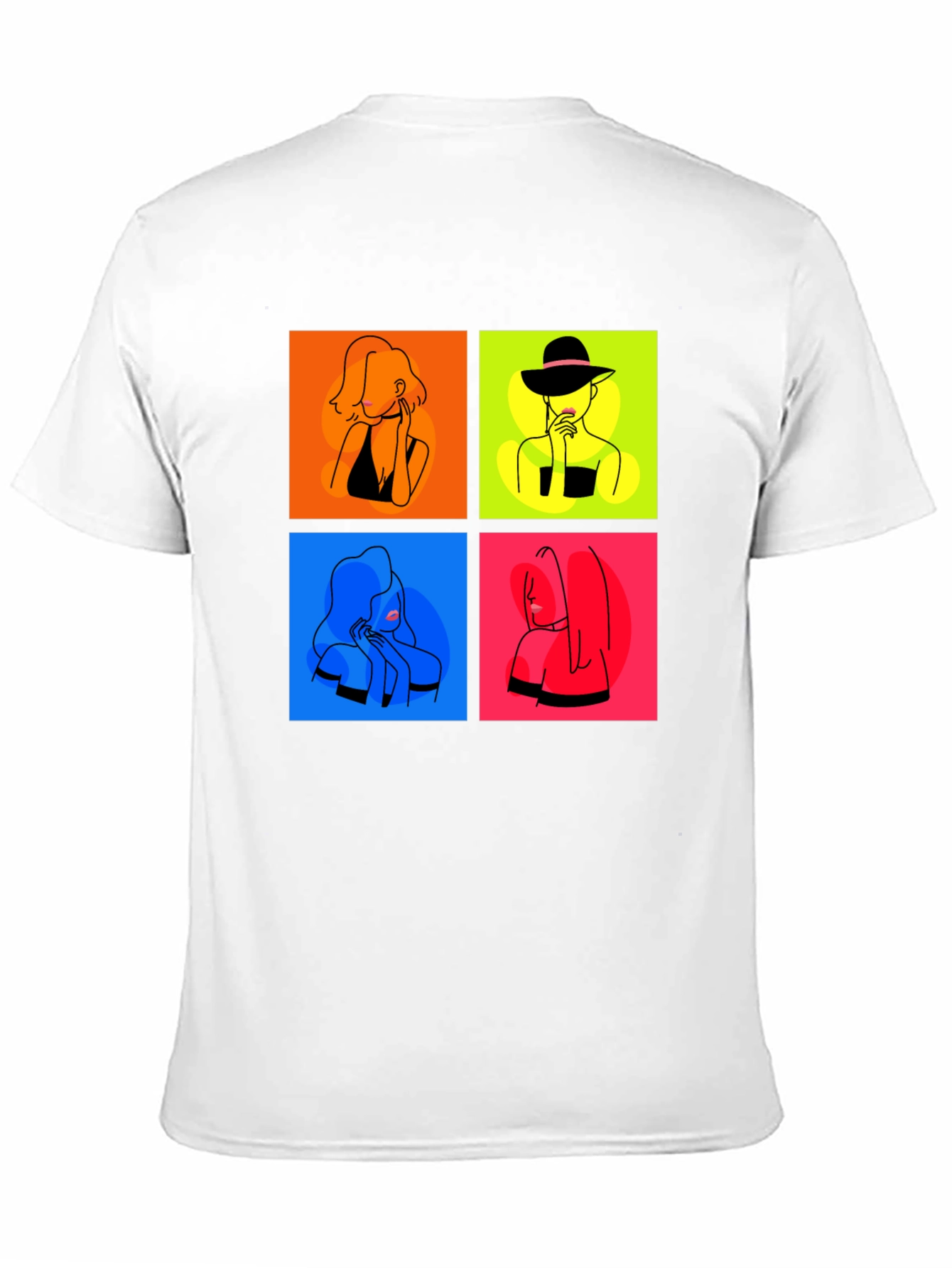 Black Modern Art Women's T-Shirt view 11