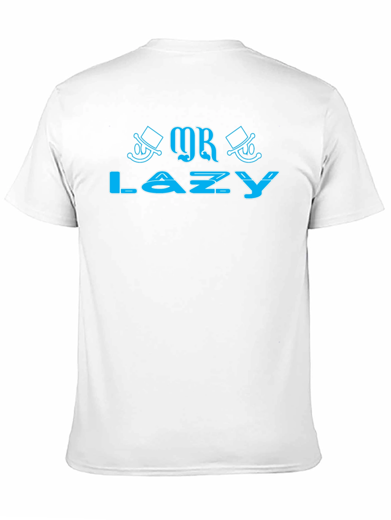 Black Mr. Lazy Graphic T-Shirt - Funny Novelty Tee view 11