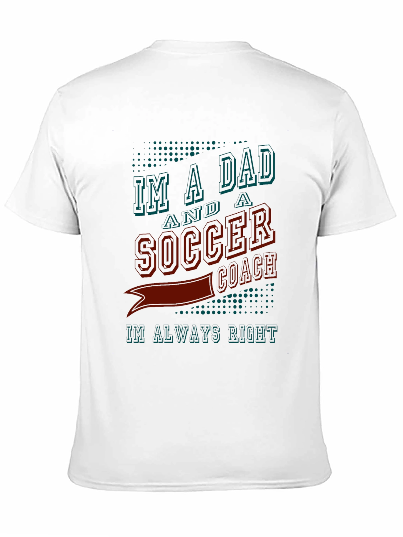 Black Dad Soccer Coach T-Shirt view 11