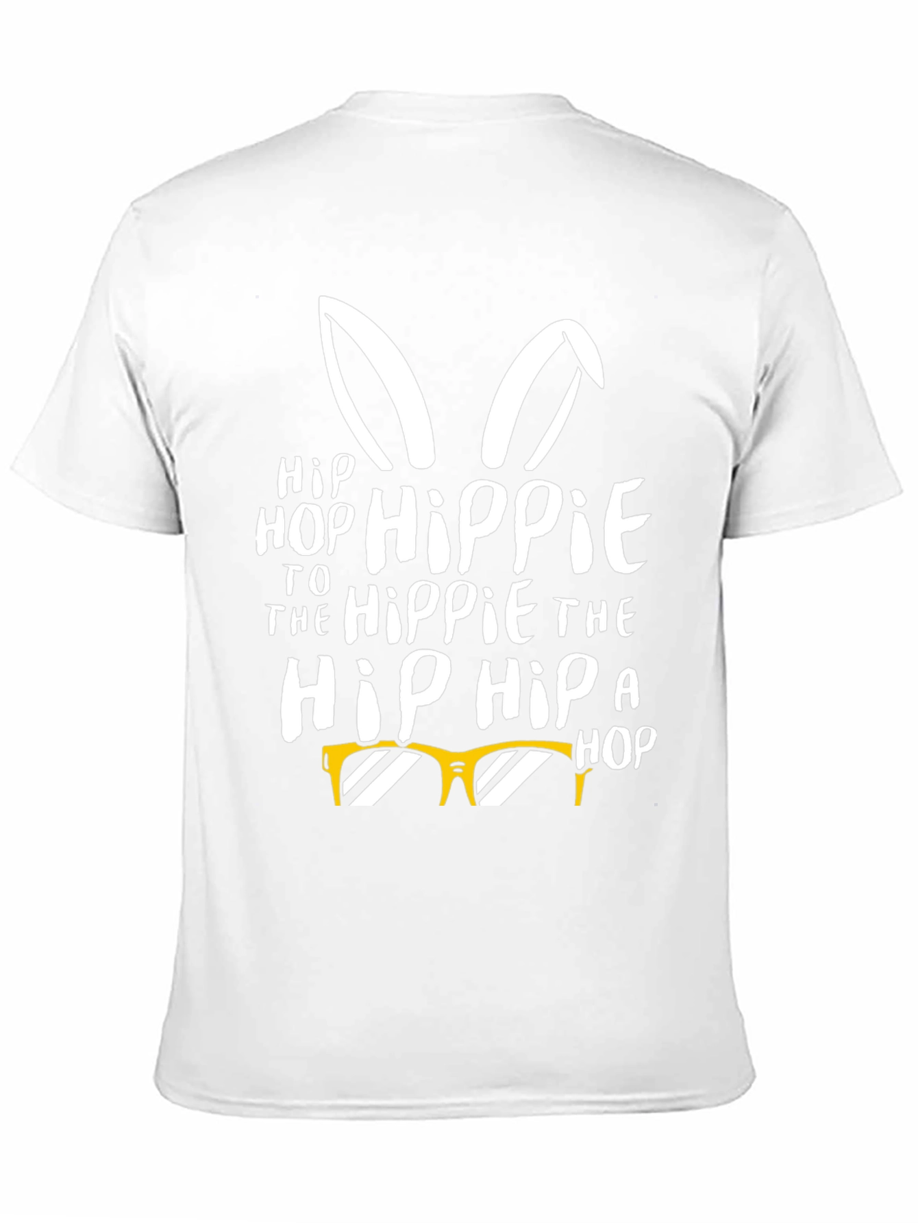 Black Hip Hop Hippie Easter Bunny T-Shirt view 11