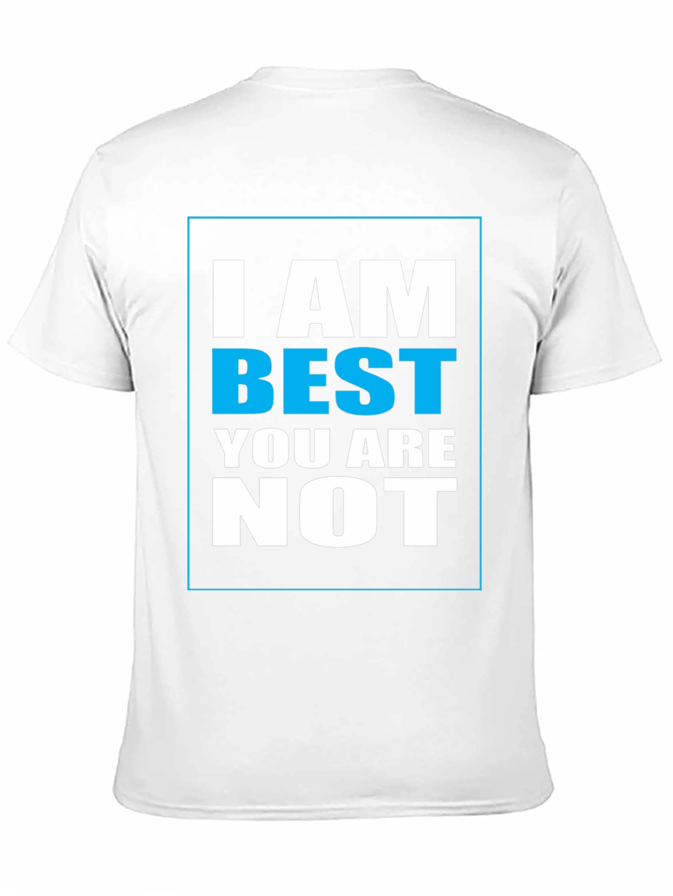 Black I Am Best Graphic Print T-Shirt view 11