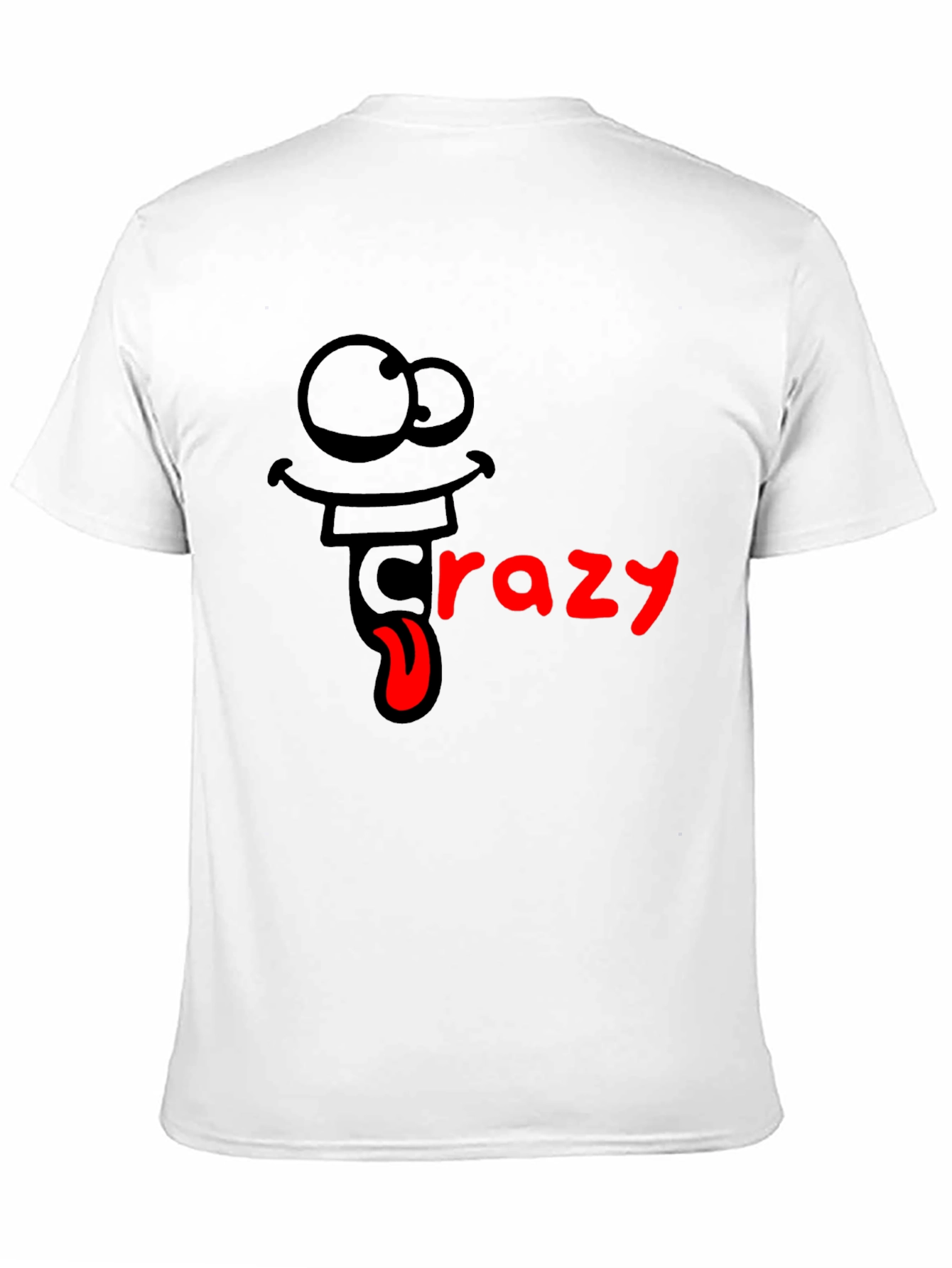 Black Crazy Cartoon Graphic T-Shirt view 11