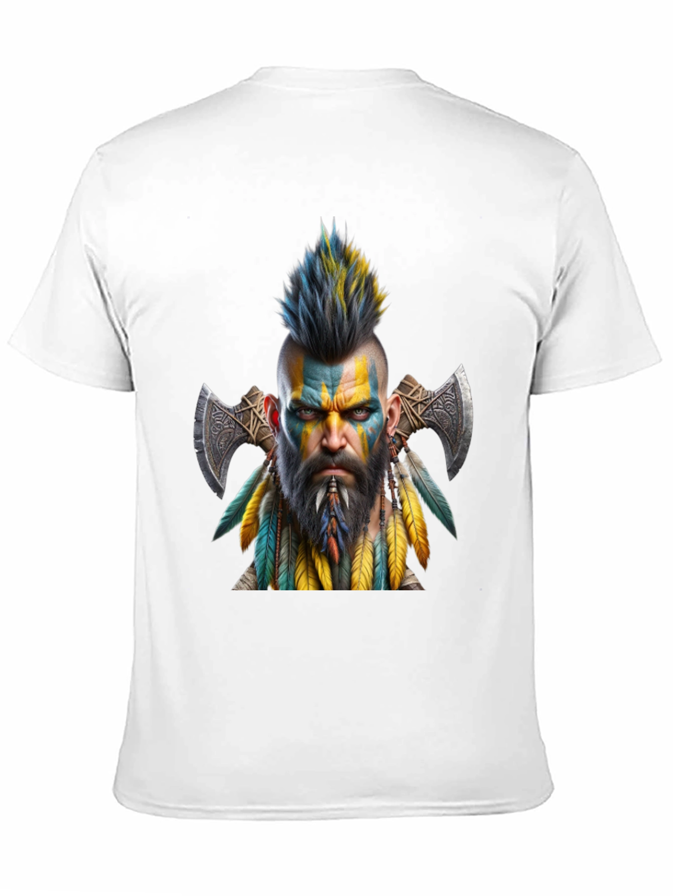 Black Viking Warrior Graphic Tee - Bold & Unique Design view 11