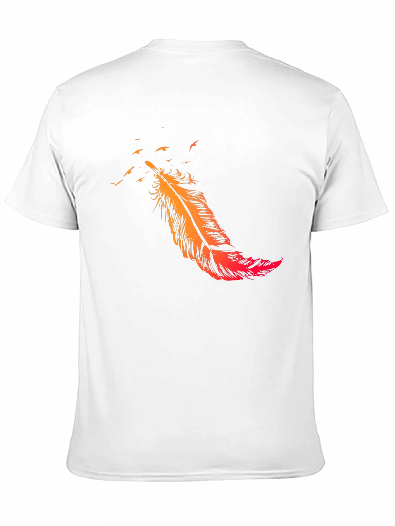 Black Feather Flight Black T-Shirt view 11