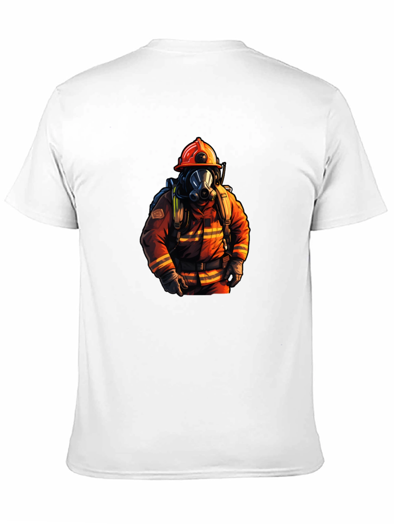 Black Firefighter Graphic T-Shirt - Premium Cotton view 11