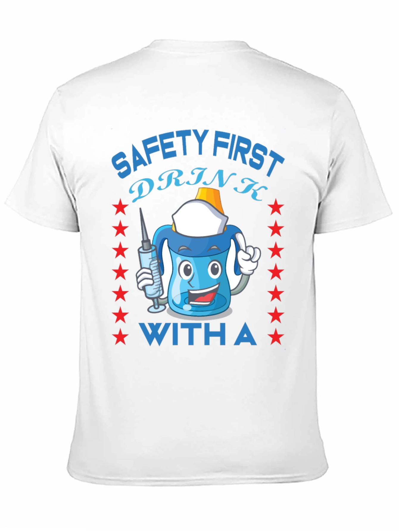 Black Safety First Funny Drinking T-Shirt view 11