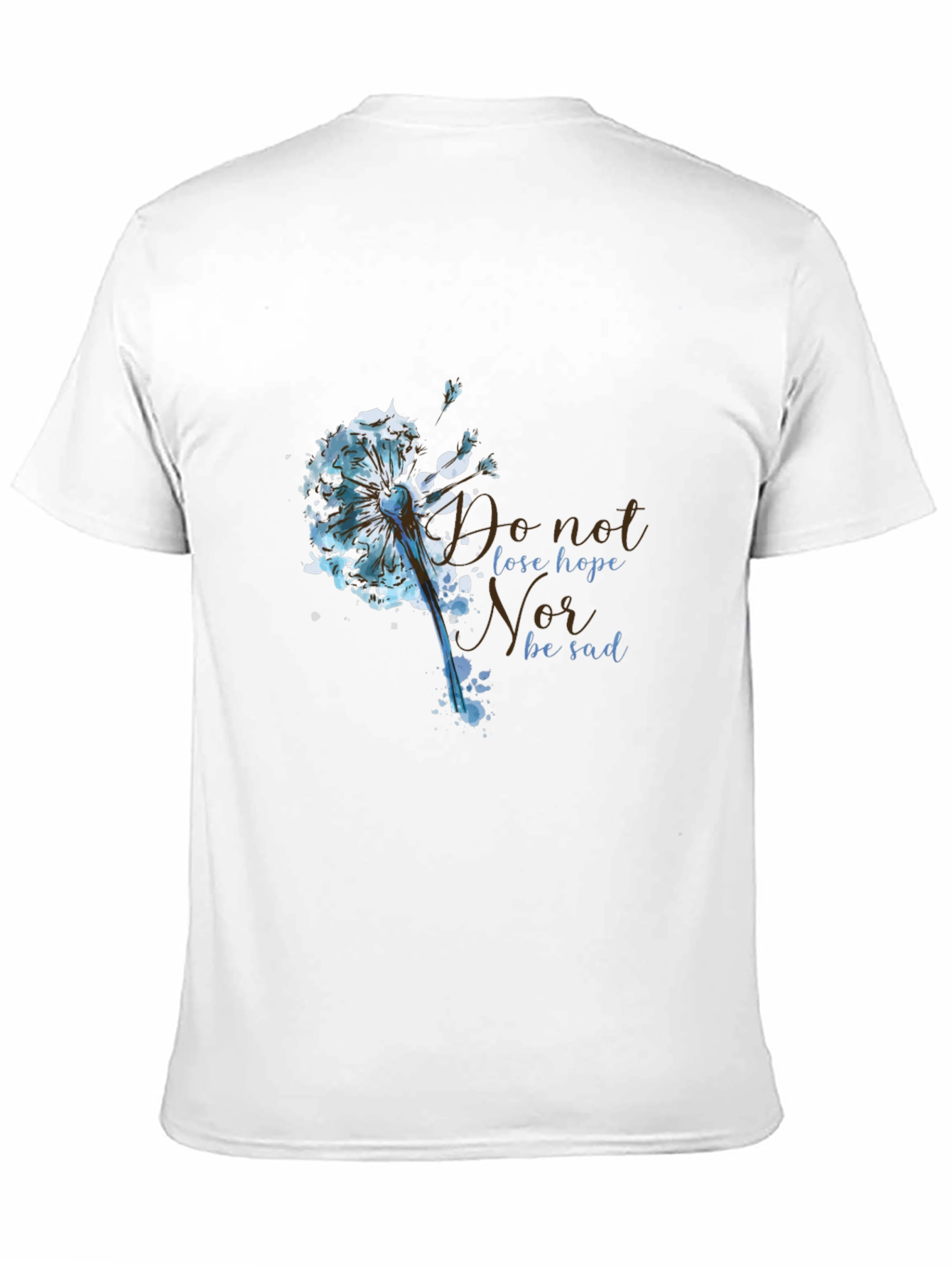 Black Dandelion Hope Graphic T-Shirt view 11