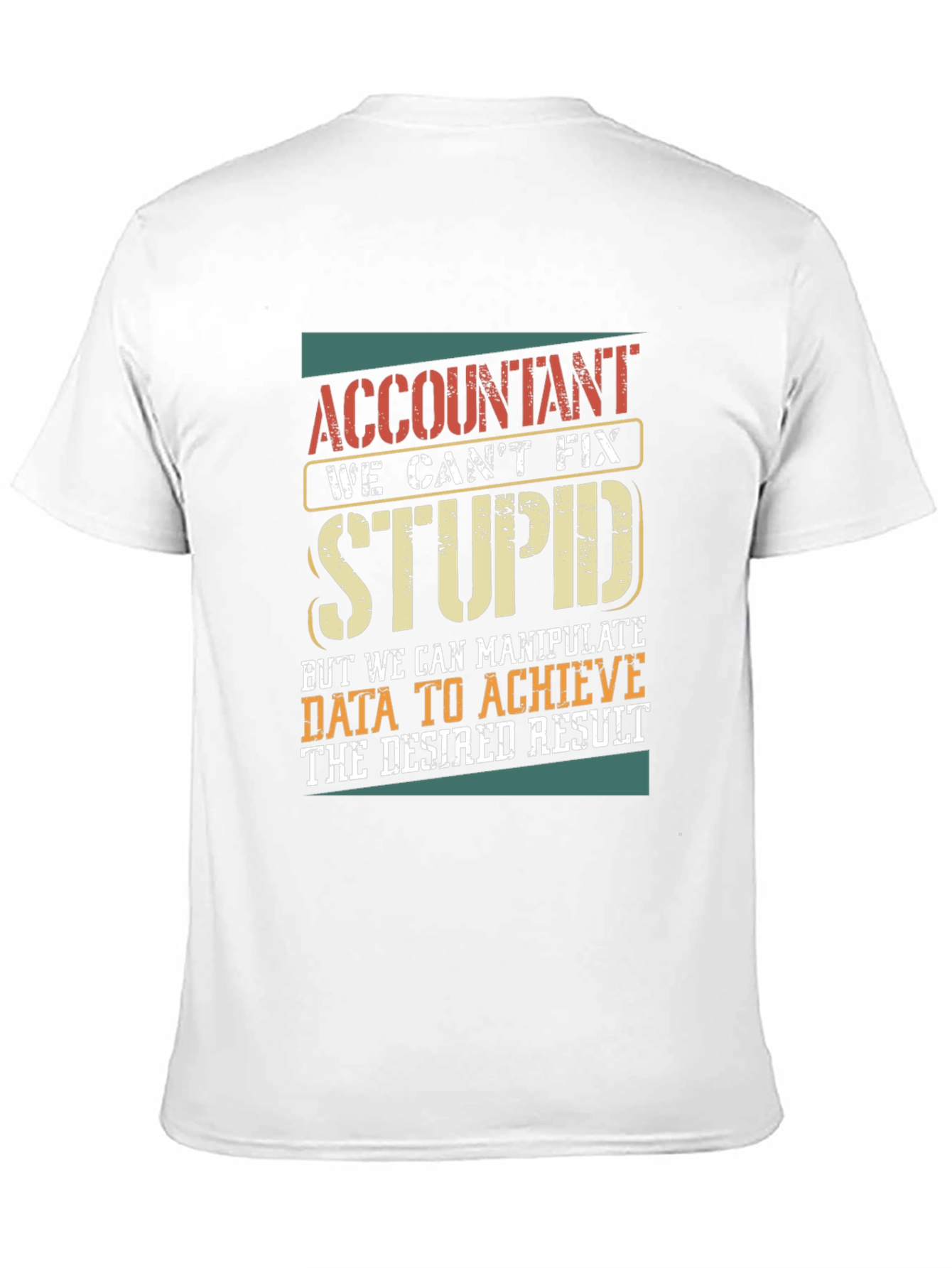 Black Accountant Humor Graphic T-Shirt view 11
