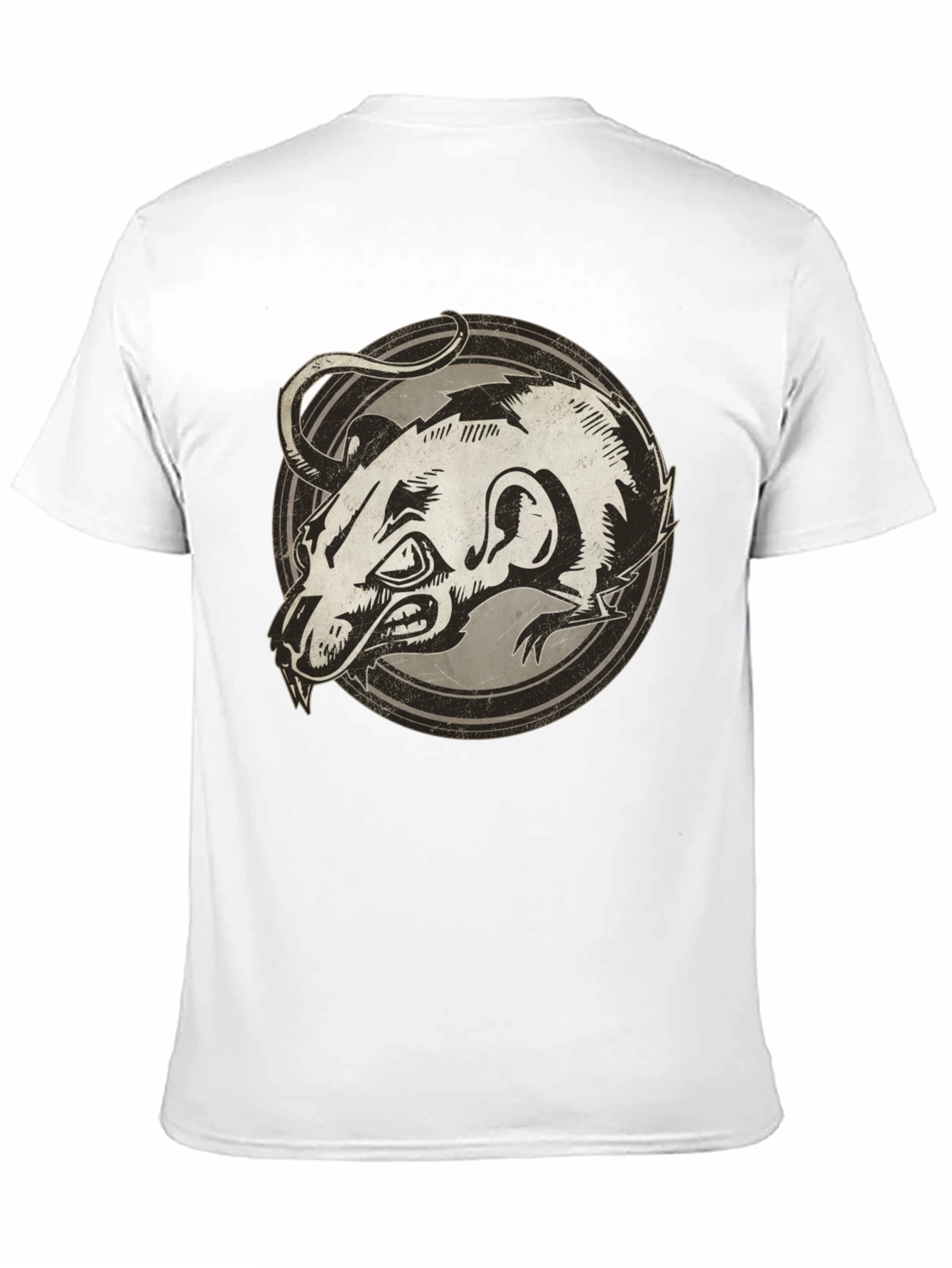 Black Rat Graphic Print Black T-Shirt view 11