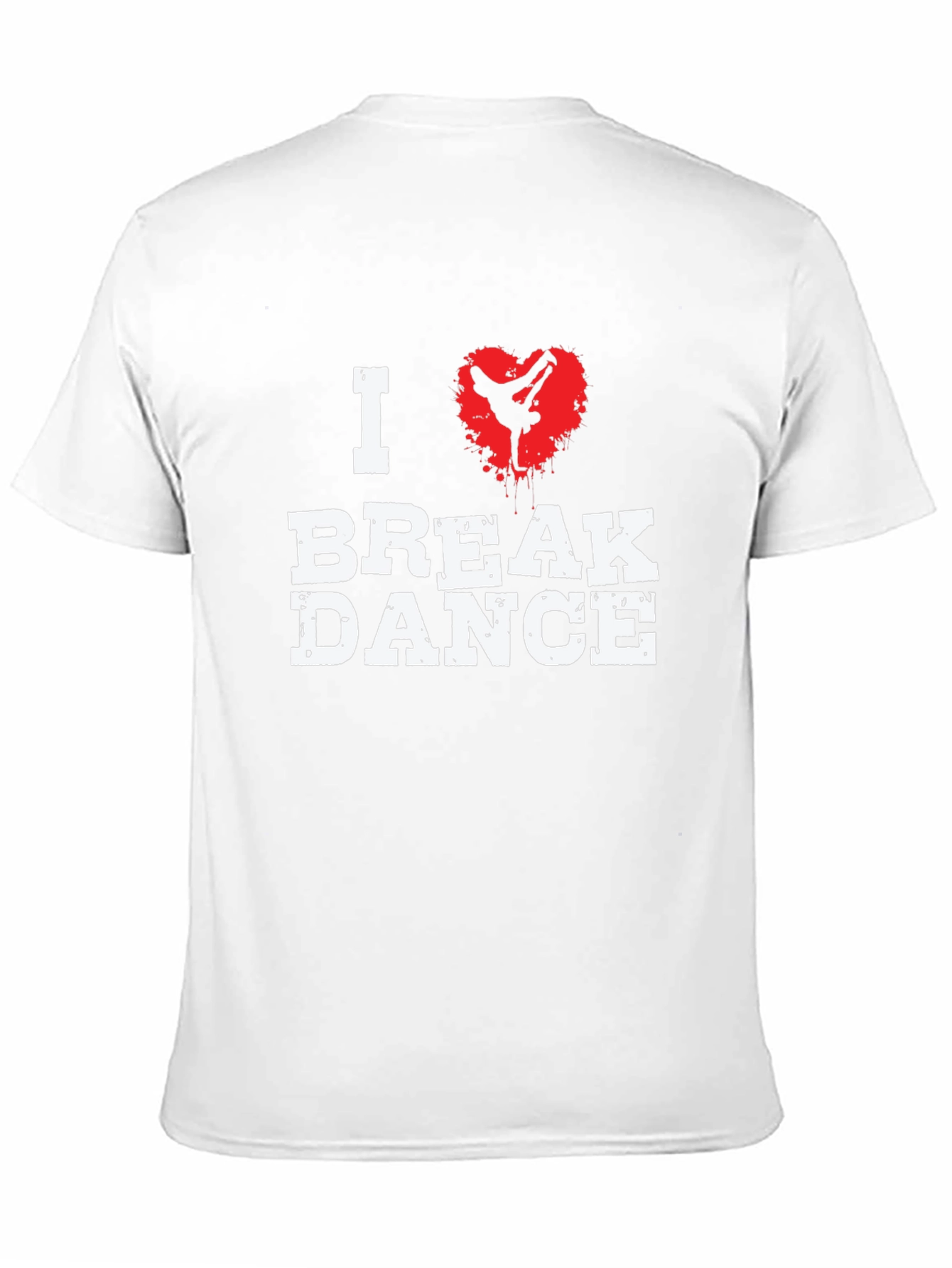 Black I Love Break Dance Graphic T-Shirt - Black view 11