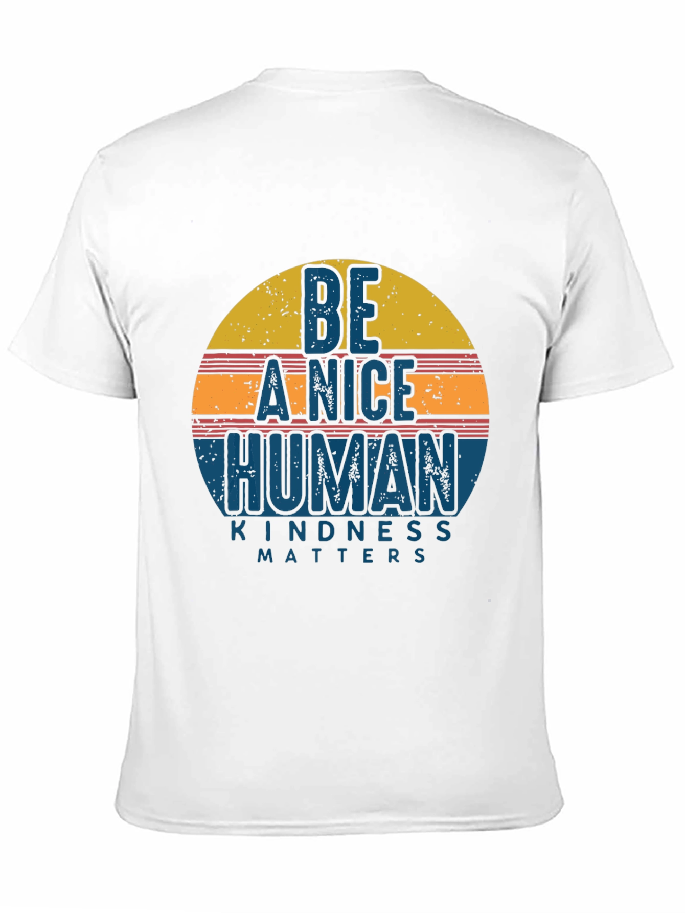 Black Be A Nice Human Kindness Matters Graphic Tee view 11
