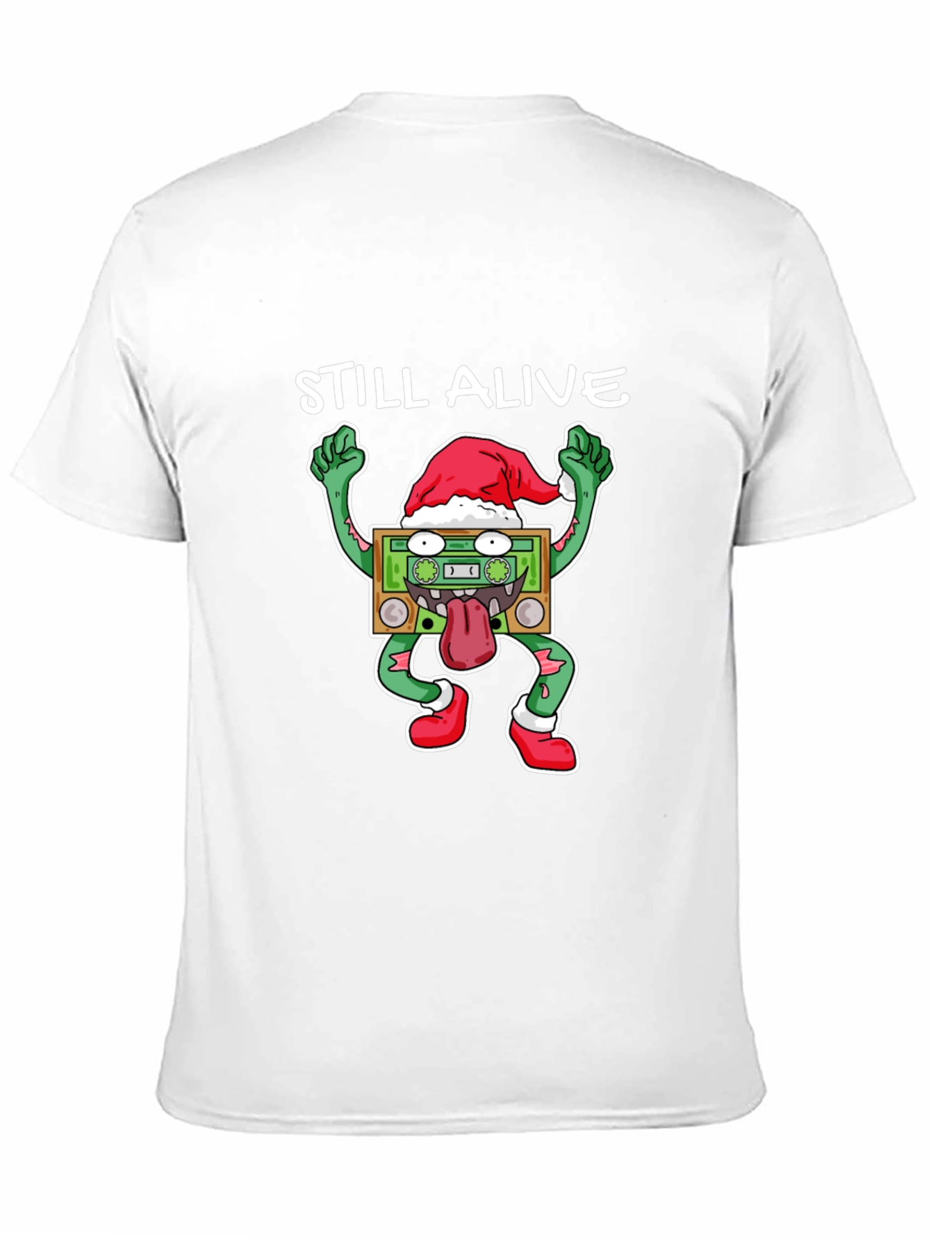 Still Alive Cassette Santa T-Shirt - 11