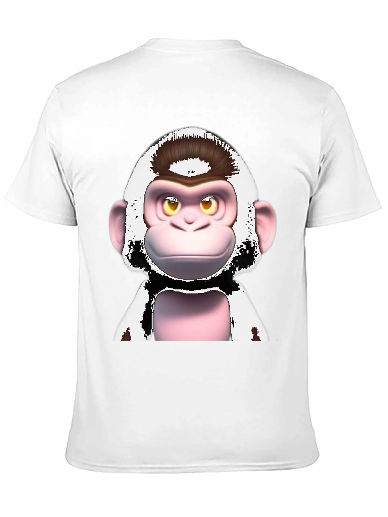 Black Funky Monkey Graphic T-Shirt - Black Cotton Tee view 11