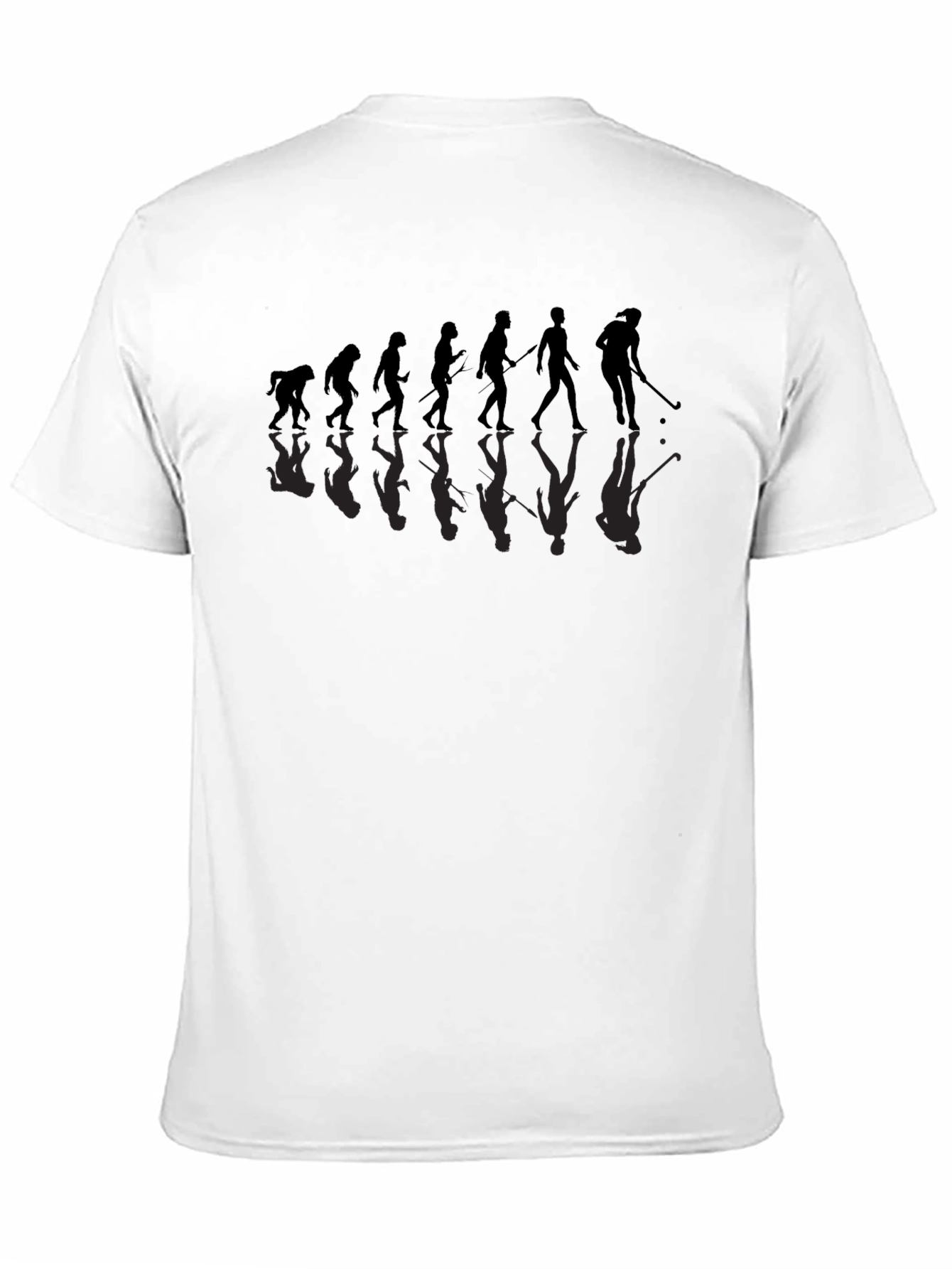 Black Golf Evolution Graphic T-Shirt - Funny Golfer Tee view 11