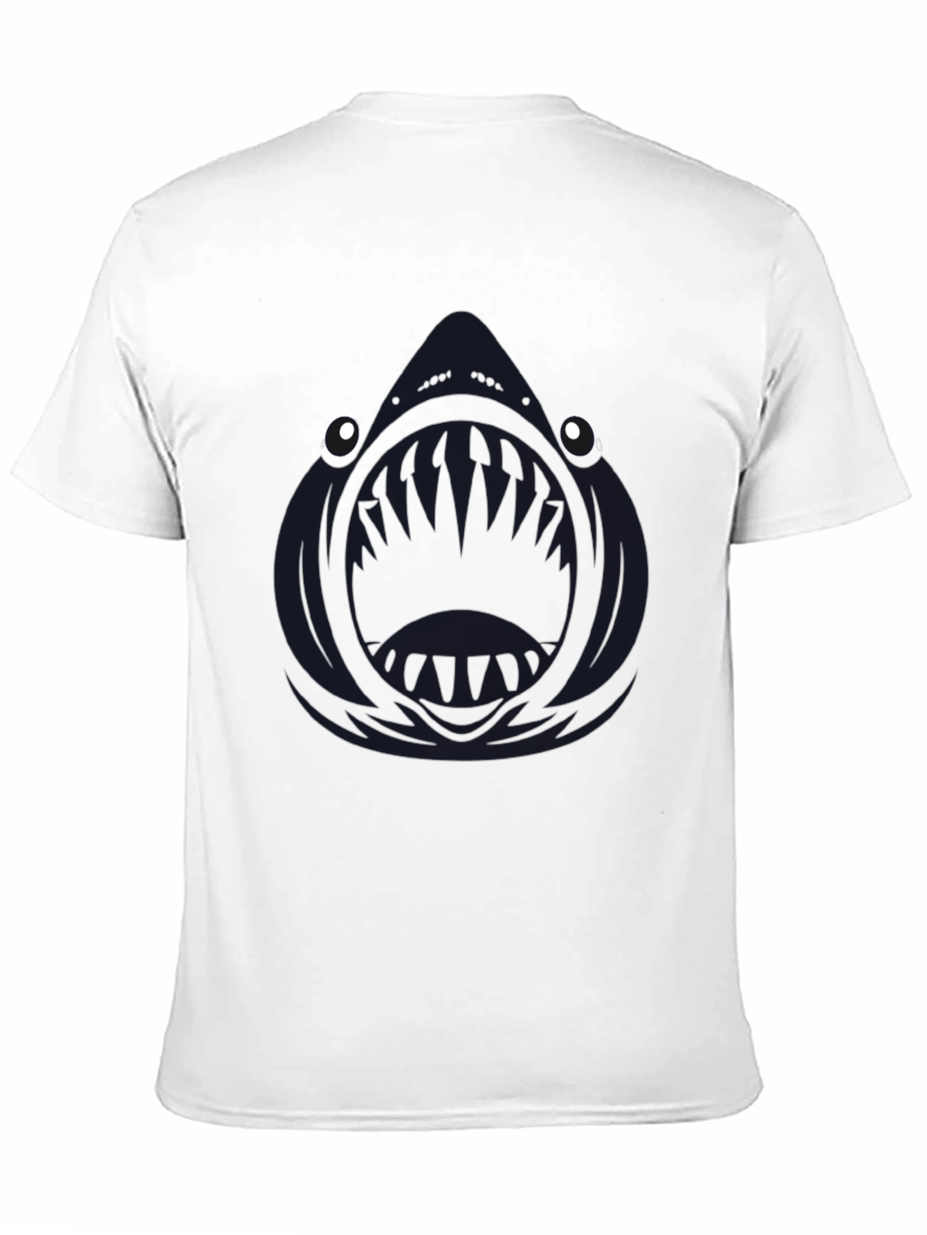 Black Men's Black Angler Fish Graphic T-Shirt view 11