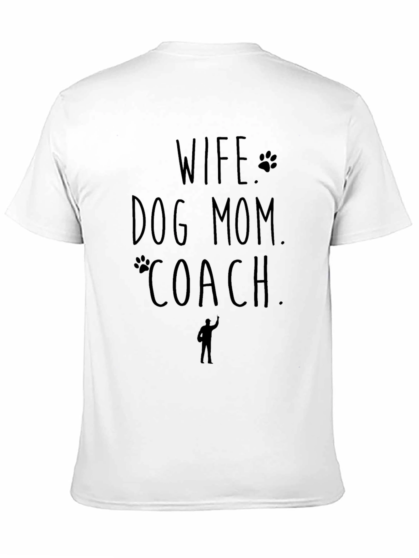 Black Wife Dog Mom Coach Black Graphic T-Shirt view 11