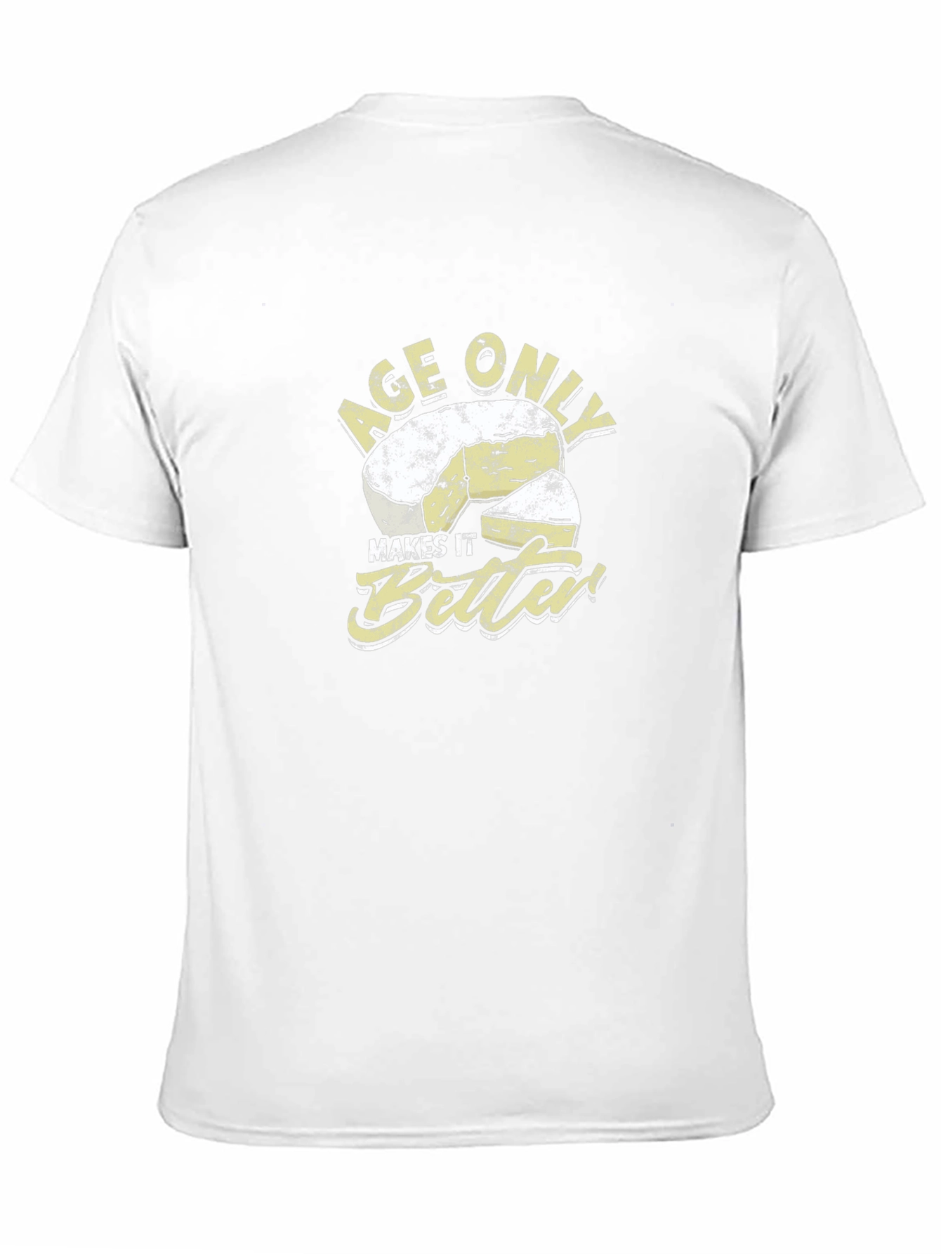 Black Age Only Makes It Better Cheese Graphic T-Shirt view 11