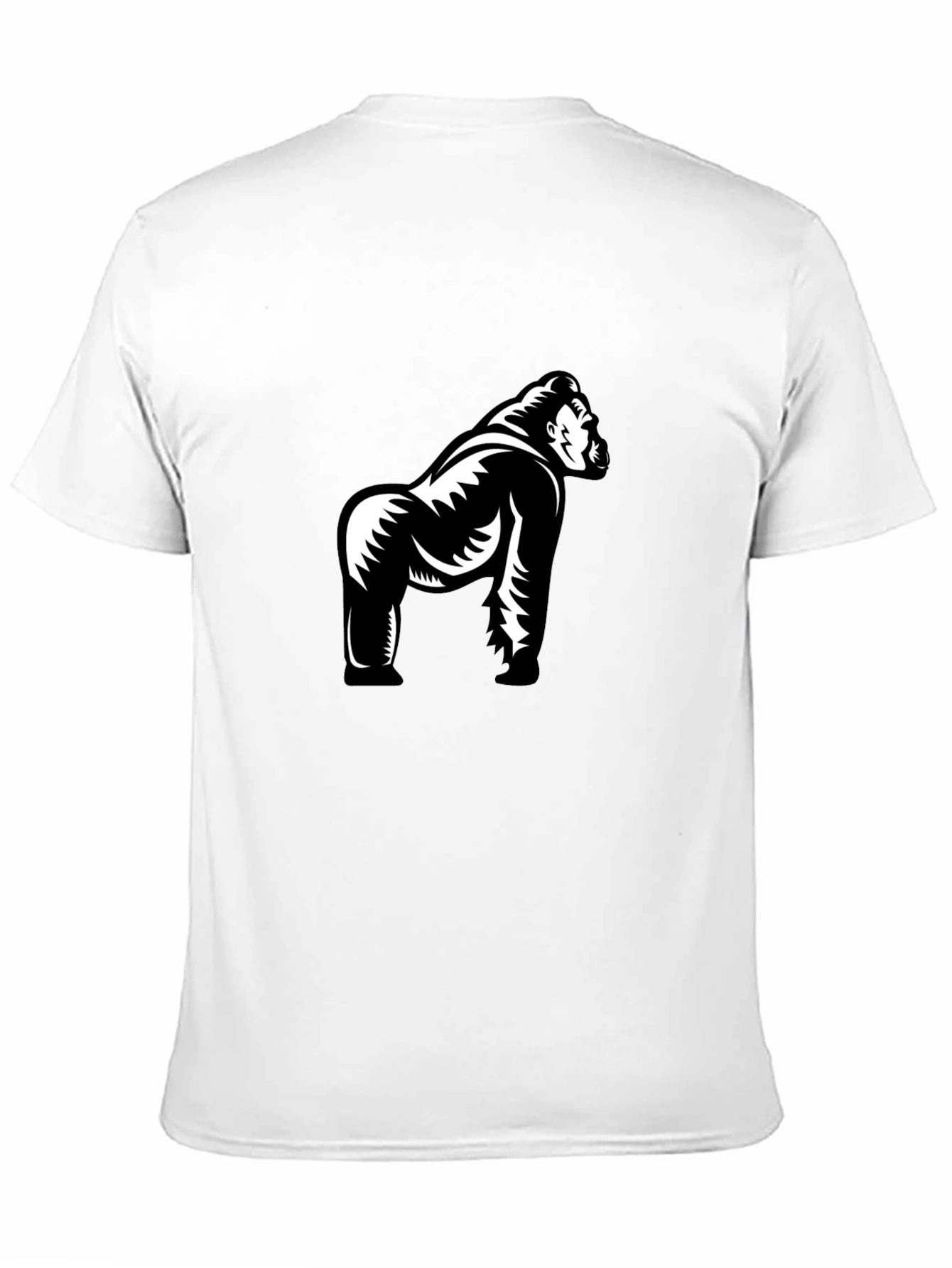 Black Gorilla Graphic Tee - Stylish Black Cotton T-Shirt view 11