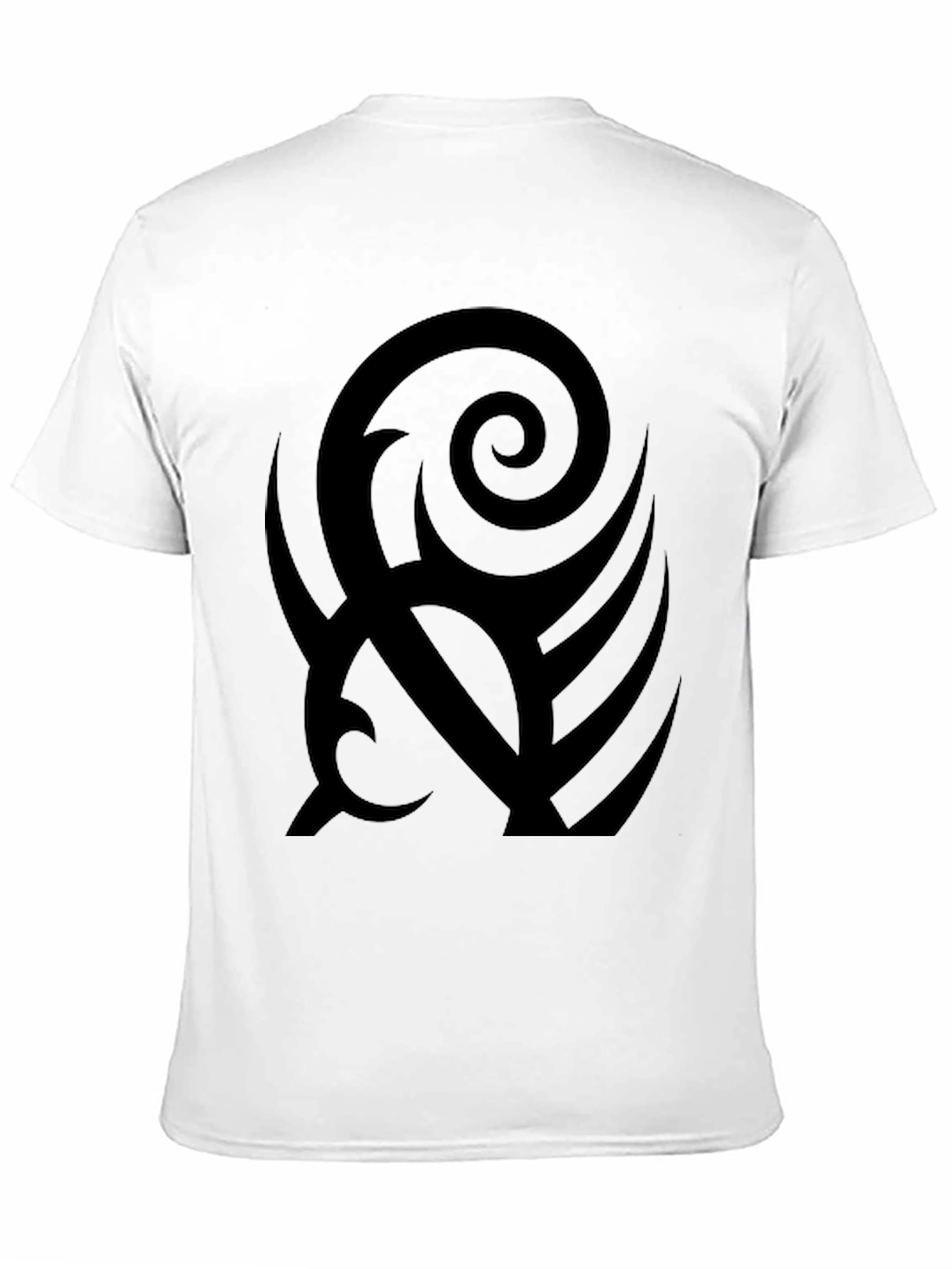 Black Black Tribal Graphic Print T-Shirt view 11