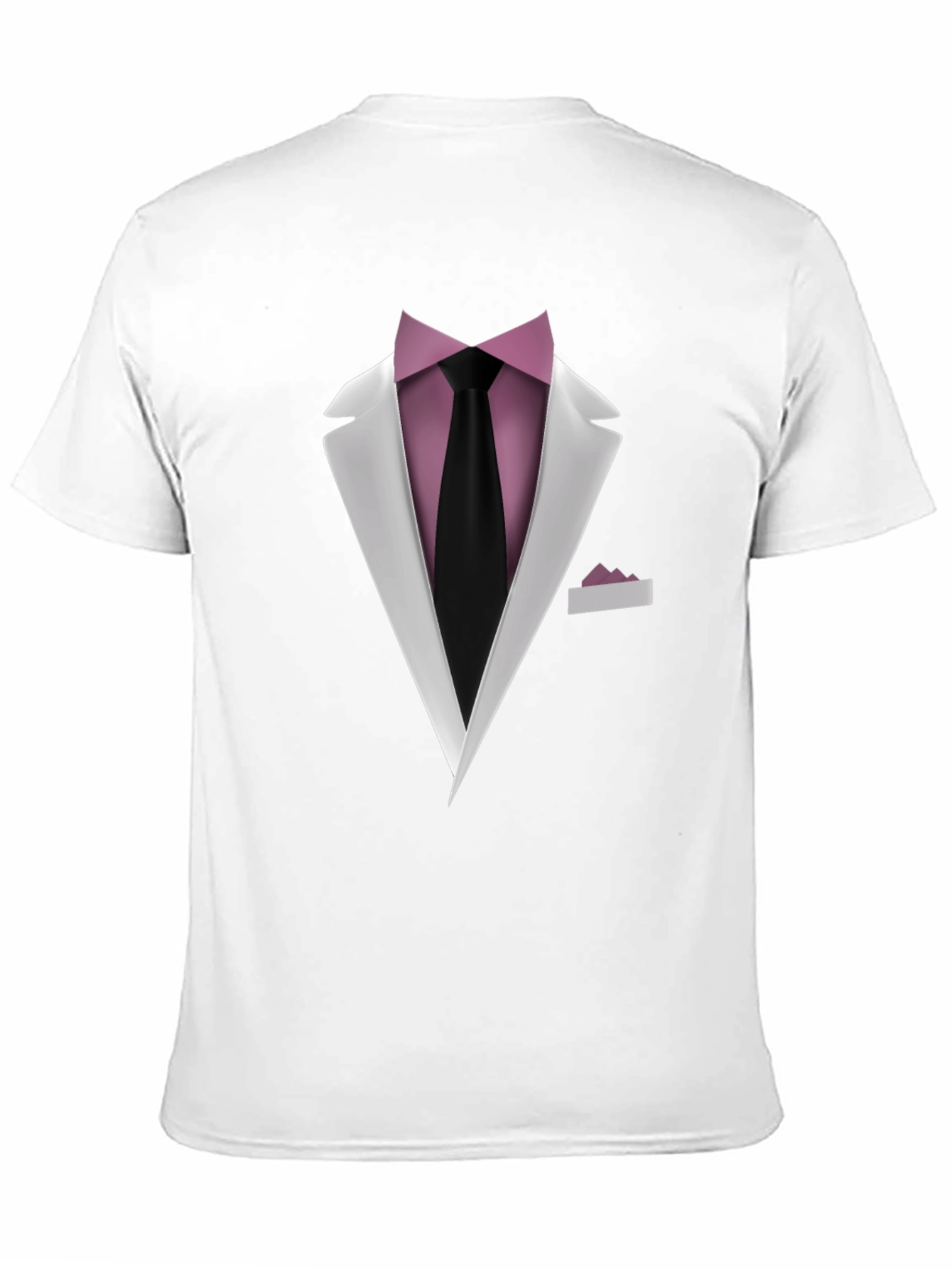 Black Tuxedo T-Shirt - Formal Wear Illusion Tee view 11