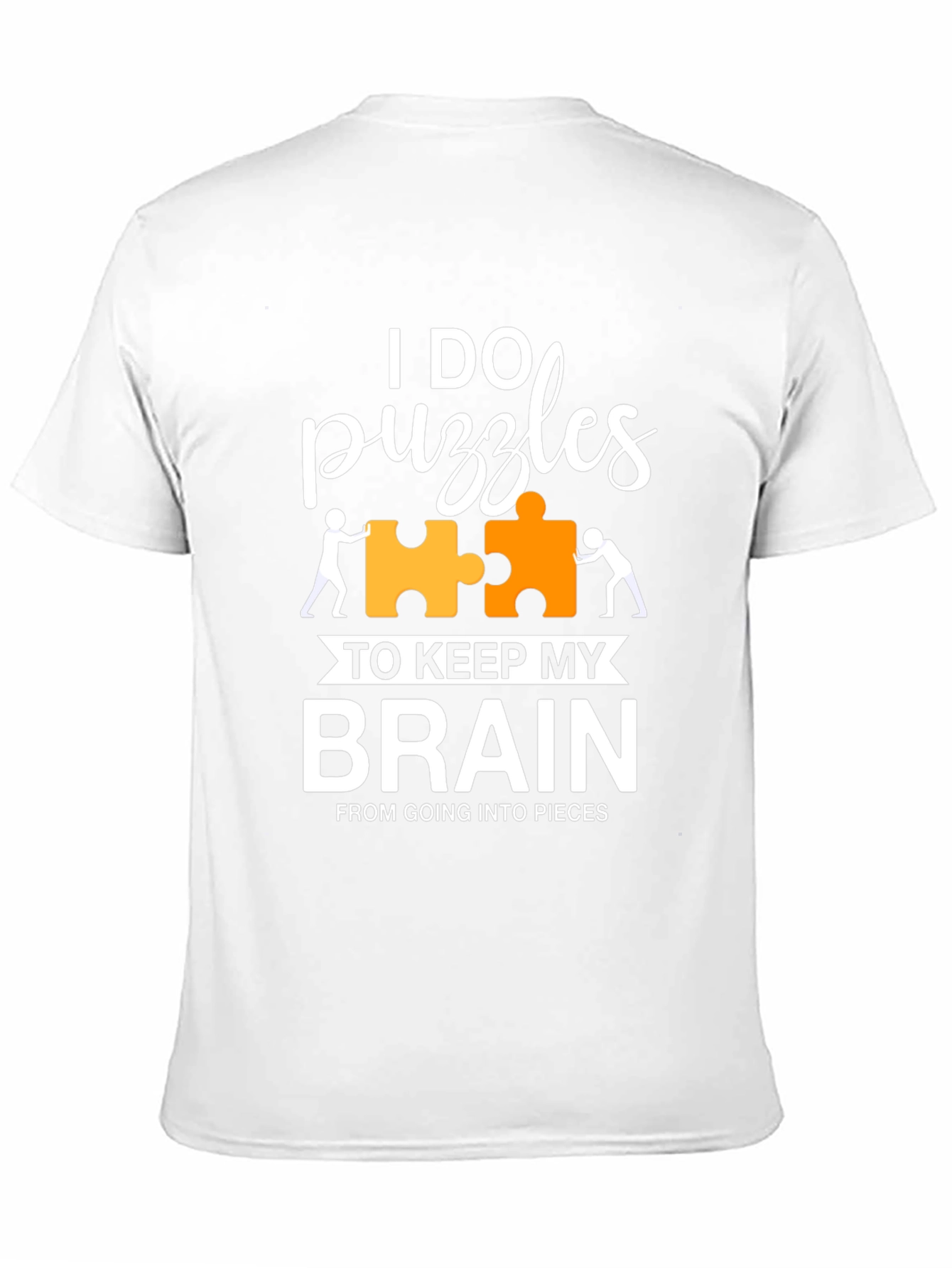 Black I Do Puzzles T-Shirt - Keep My Brain Together Tee view 11