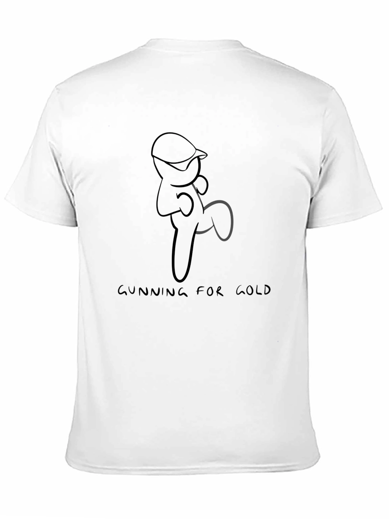 Black Gunning for Gold Black Tee - Unique Design view 11