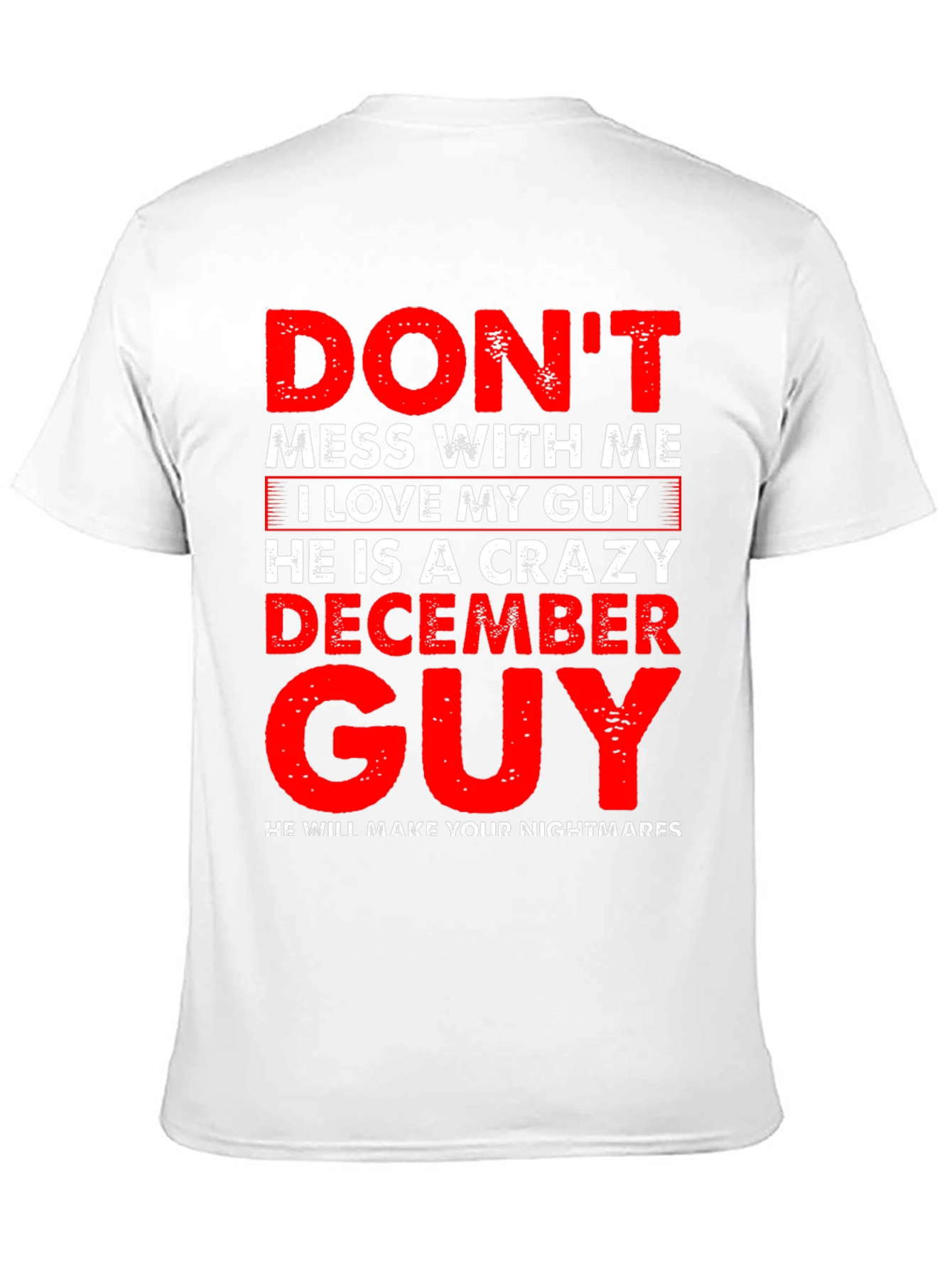 Black Crazy December Guy Graphic Tee - Don't Mess With Me T-Shirt view 11