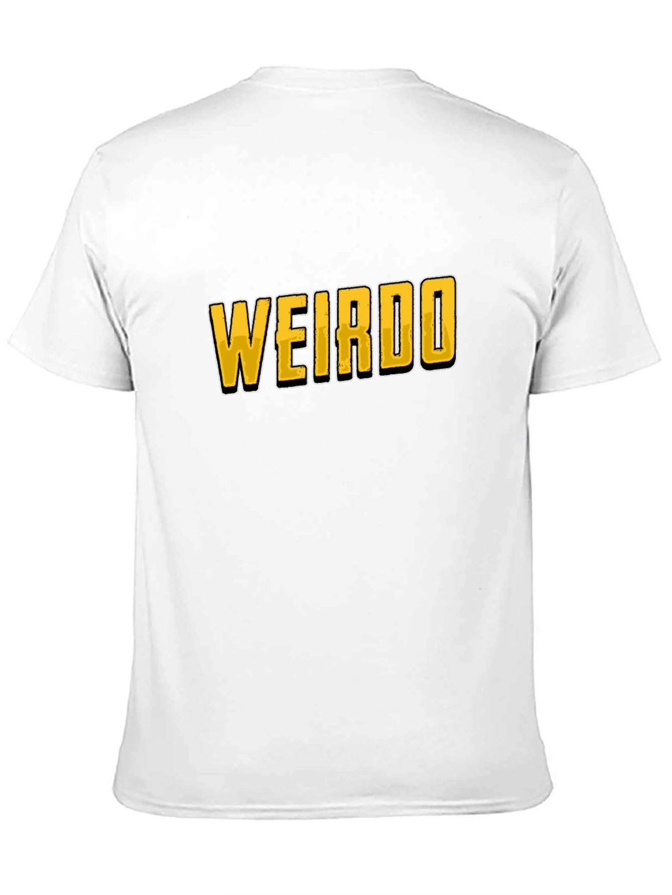 Black WEIRDO Graphic Print Crew Neck T-Shirt view 11