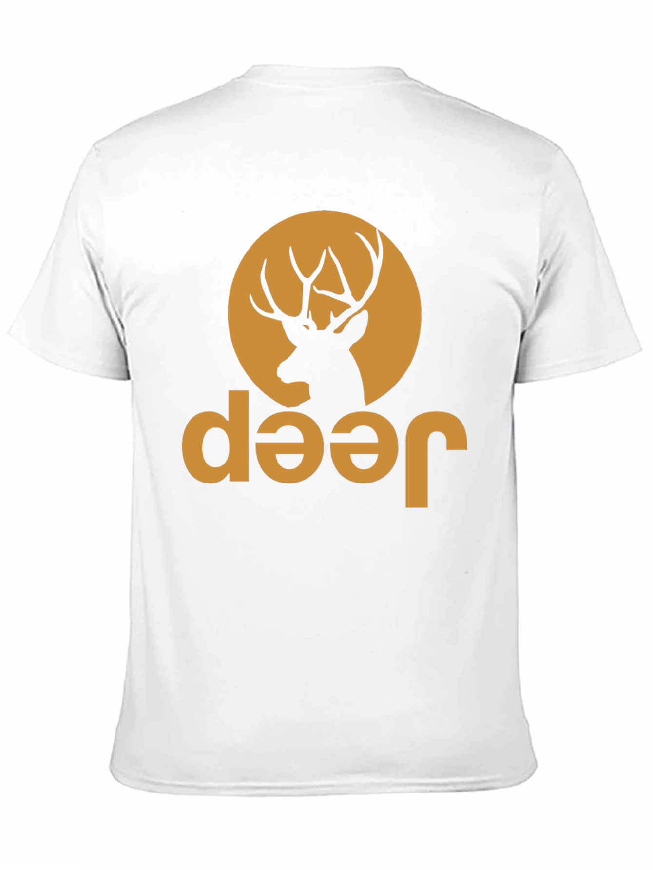 Black Deer Jeep Graphic Tee - Black Novelty T-Shirt view 11