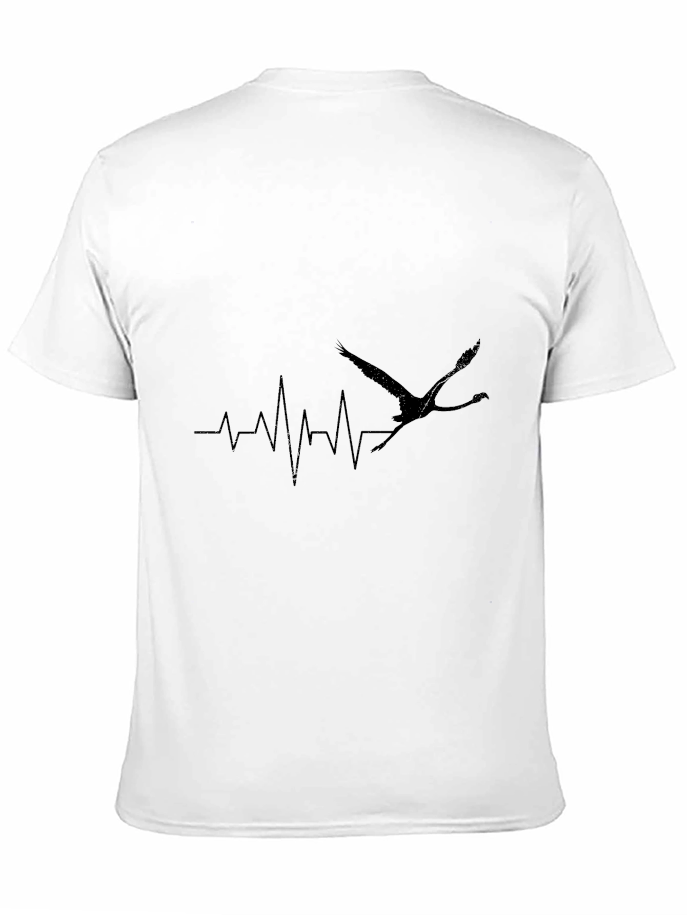 Black Black Crane Heartbeat T-Shirt view 11