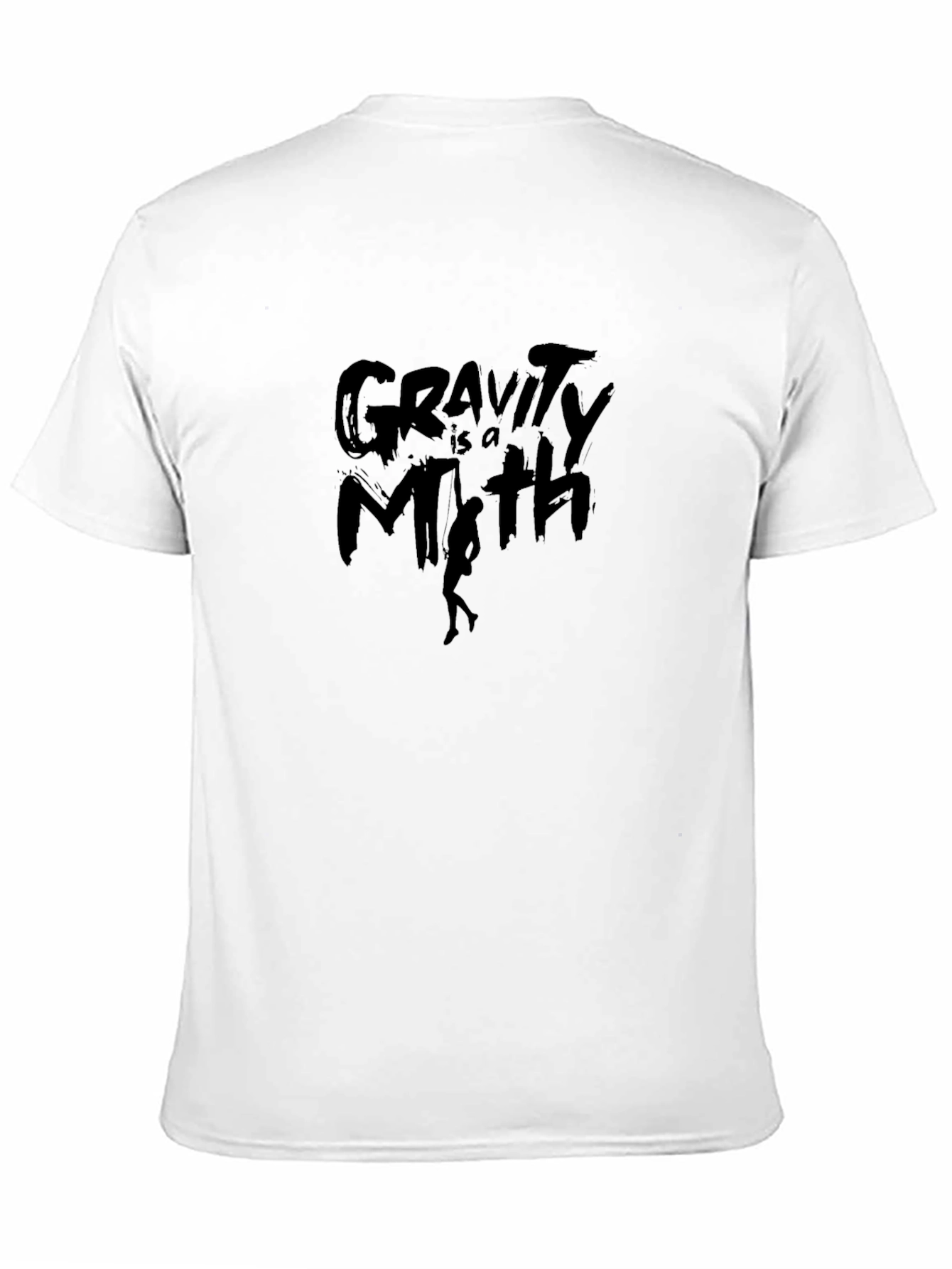 Black Gravity is a Myth Black Graphic Tee view 11