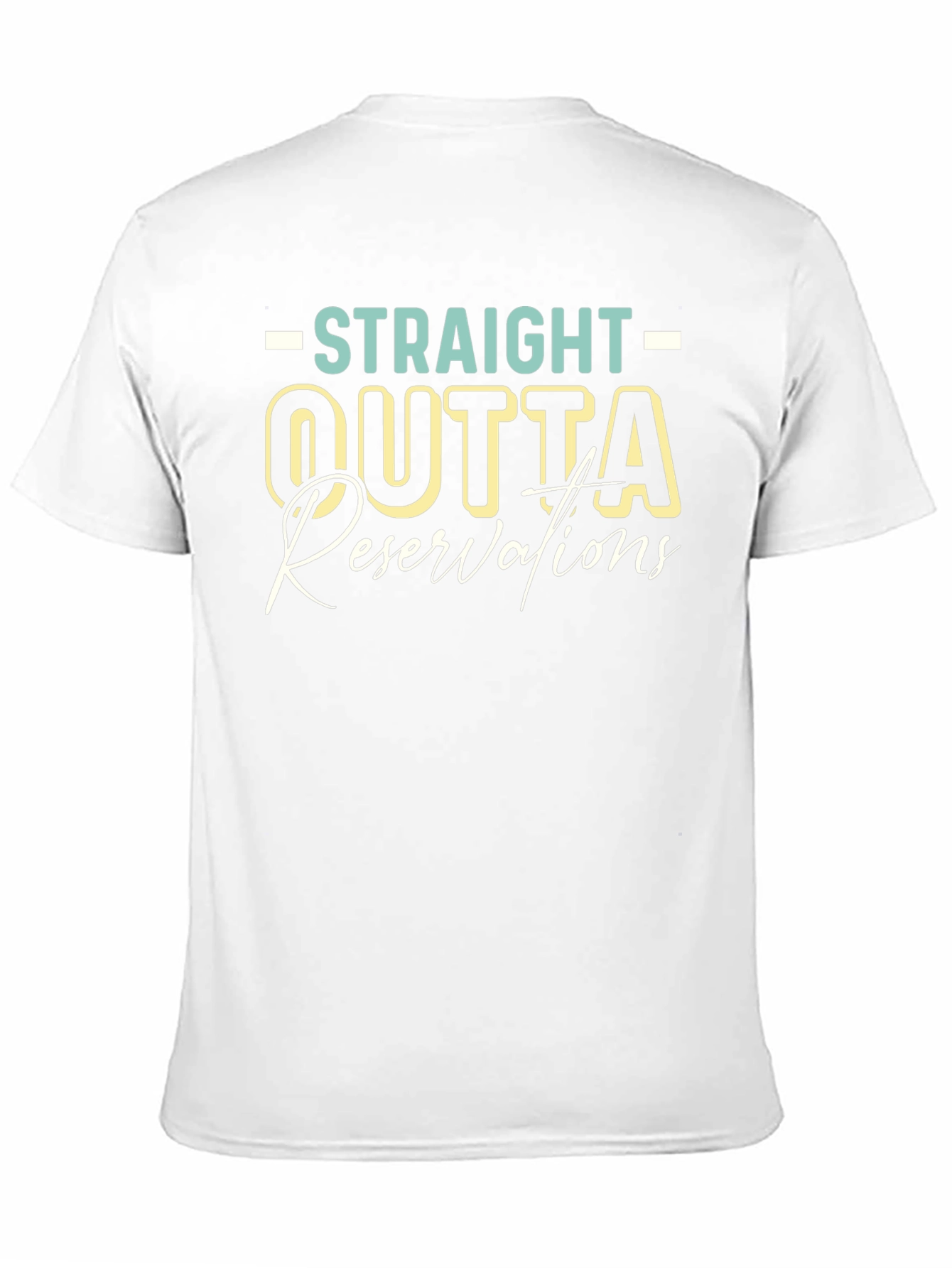 Black Straight Outta Reservations T-Shirt view 11