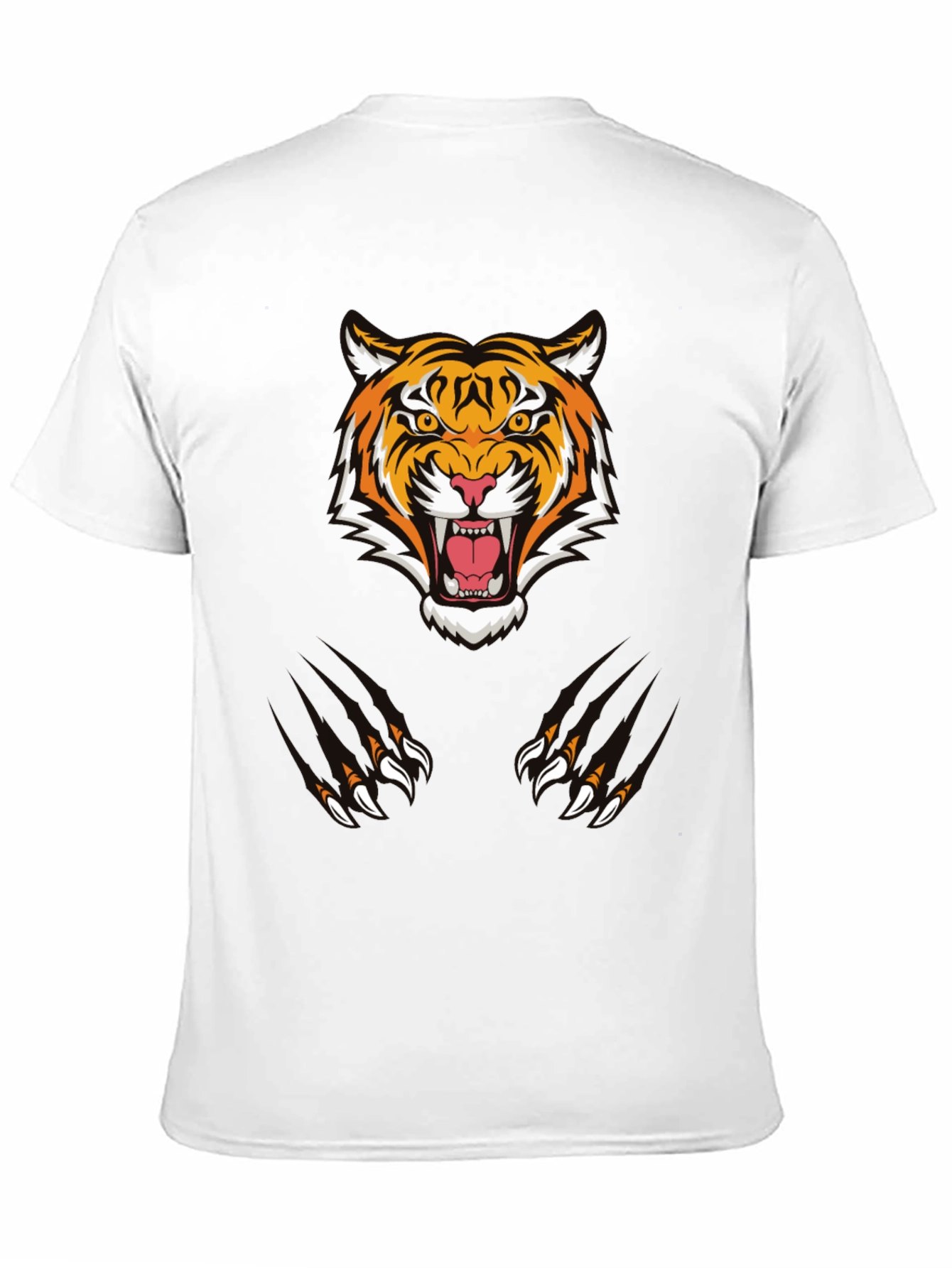 Black Tiger Graphic Tee - Black Cotton Comfort view 11