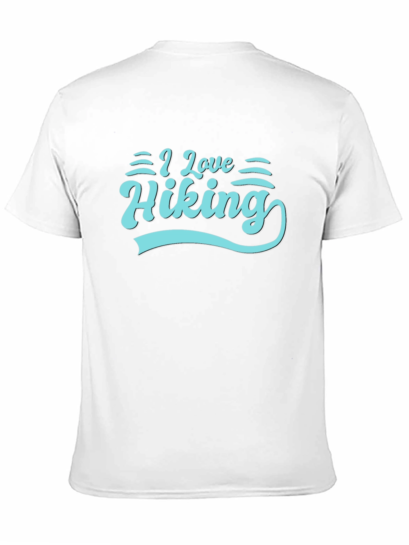 Black I Love Hiking Graphic T-Shirt view 11