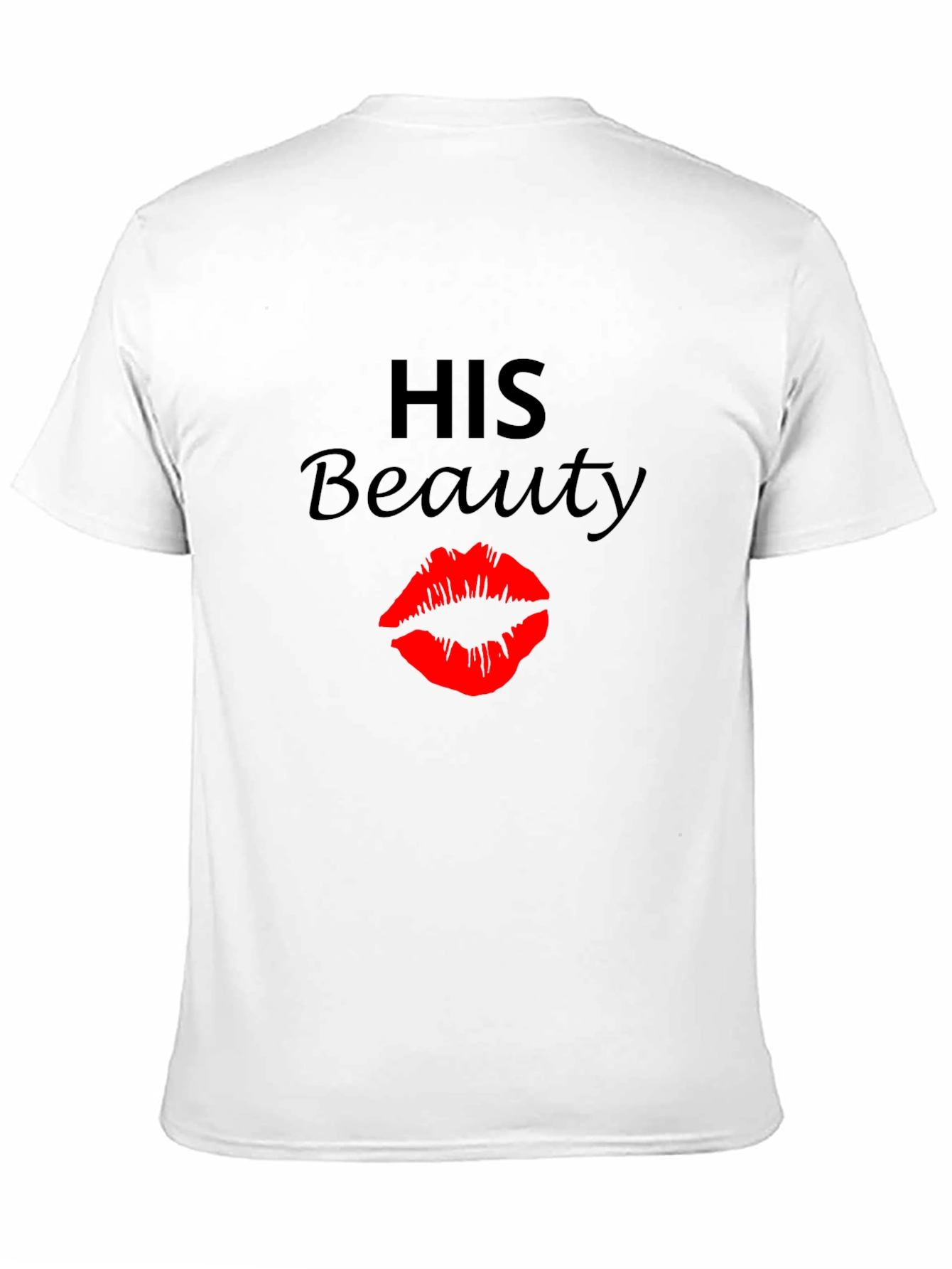 Black His Beauty Graphic Tee - Black Crew Neck view 11
