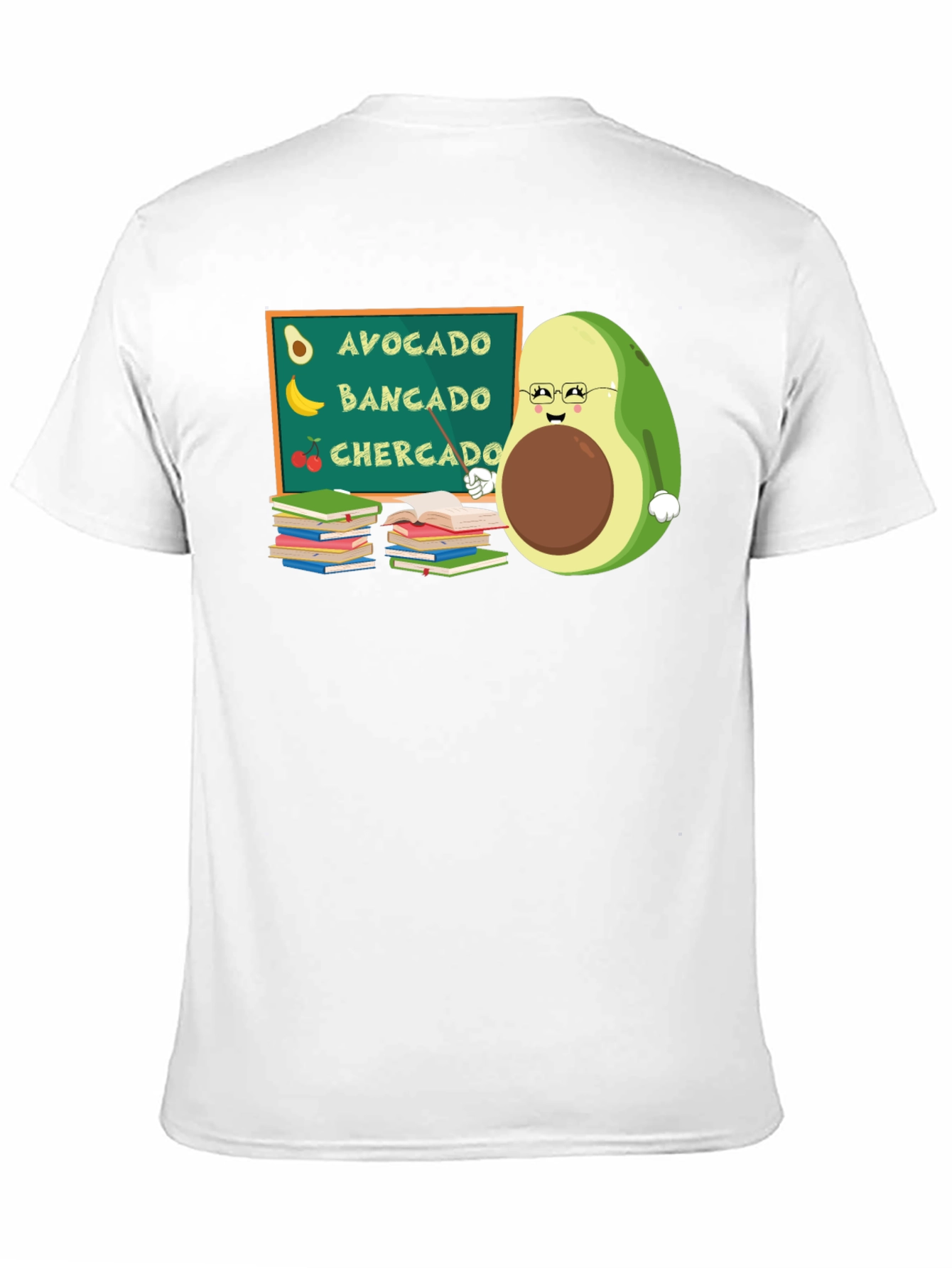 Black Avocado Teacher Funny Graphic Tee view 11