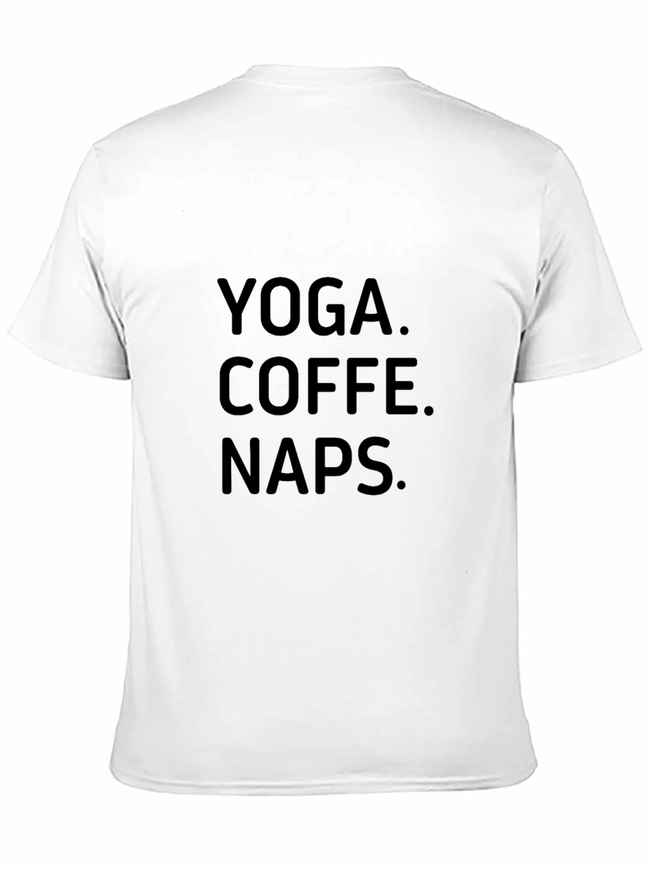 Black Yoga Coffee Naps T-Shirt - Relaxed Everyday Wear view 11