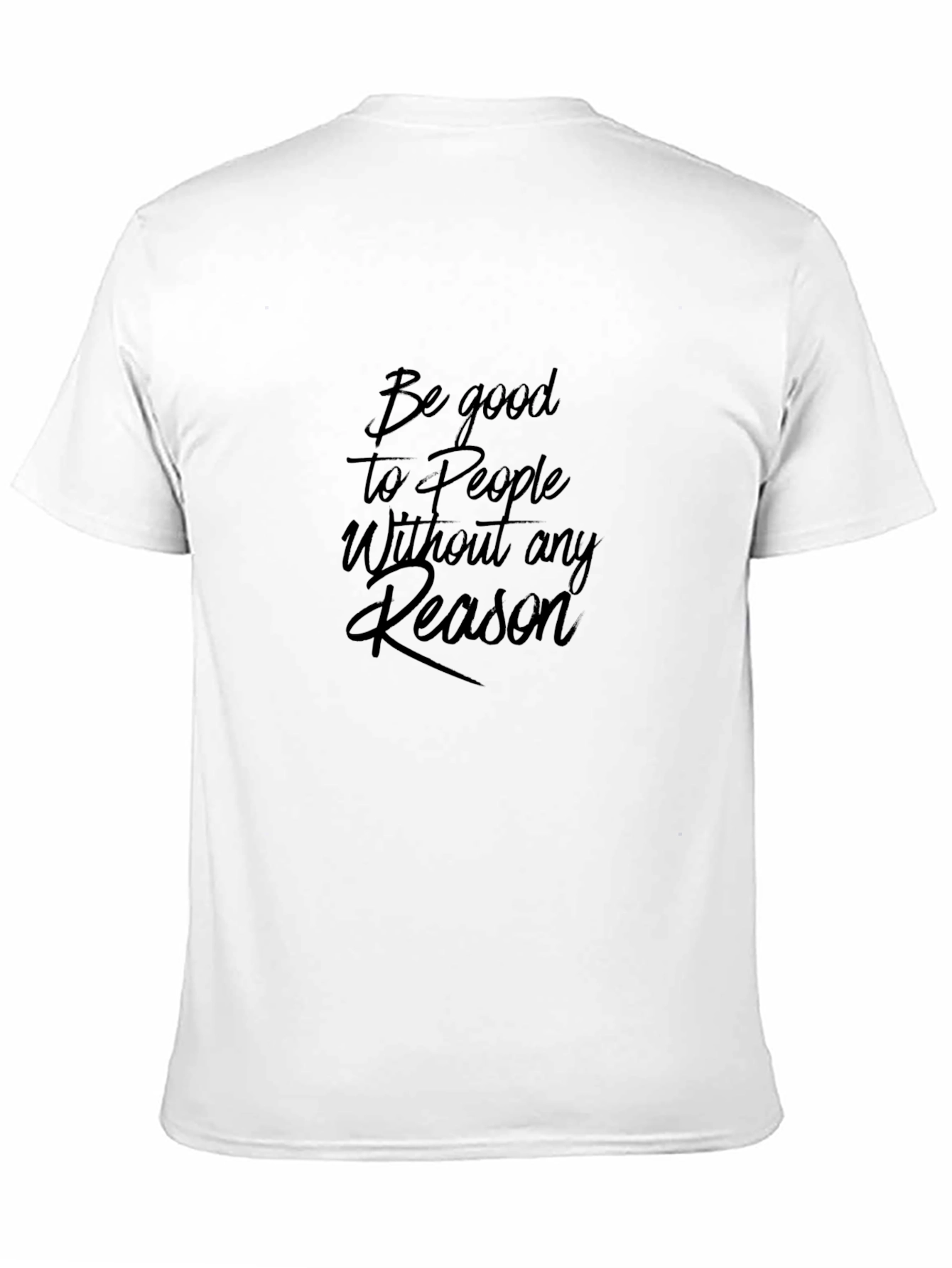 Black Inspirational Black T-Shirt: Be Good to People view 11