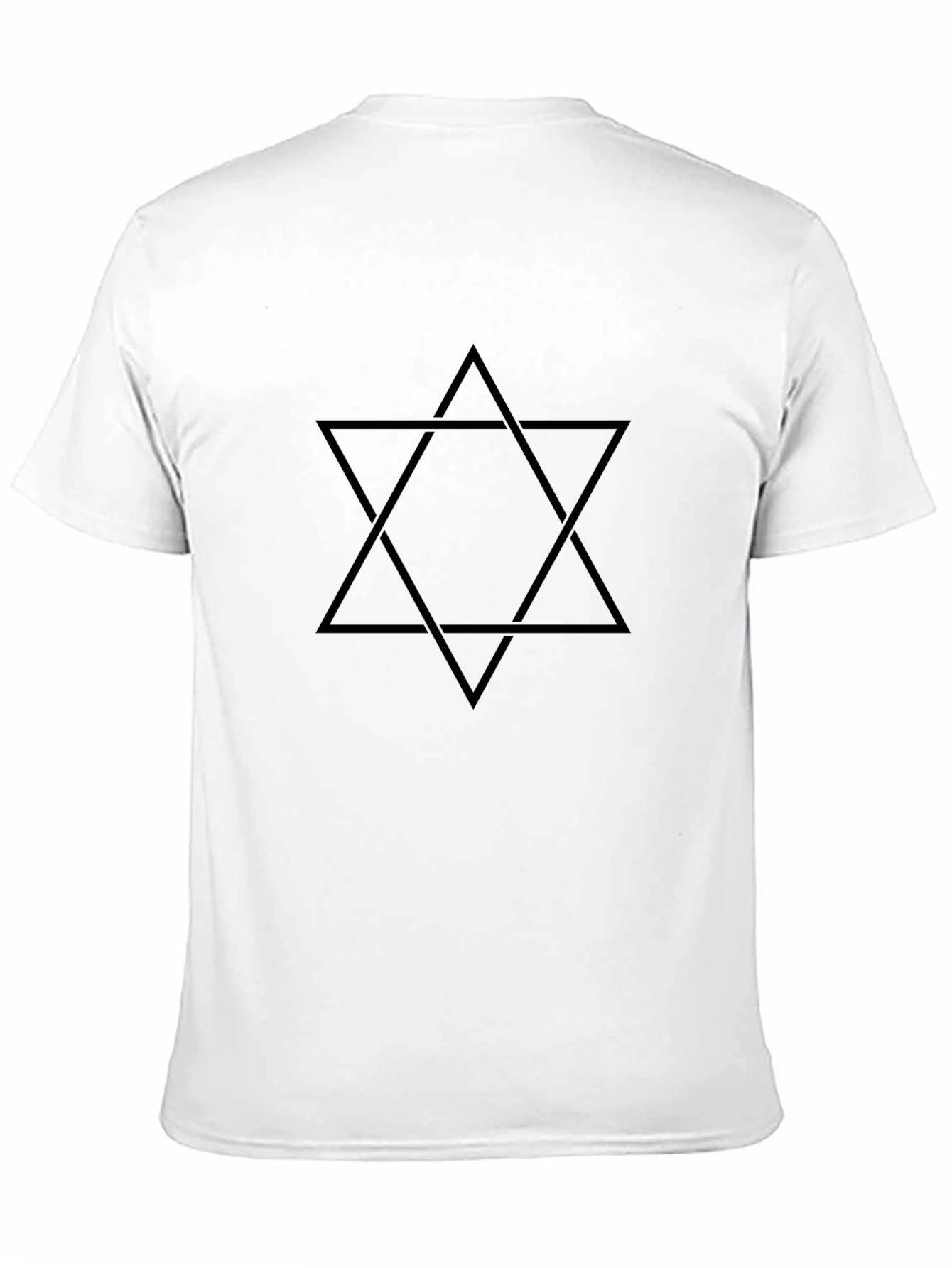 Black Star of David Graphic Tee - Classic Black T-Shirt view 11