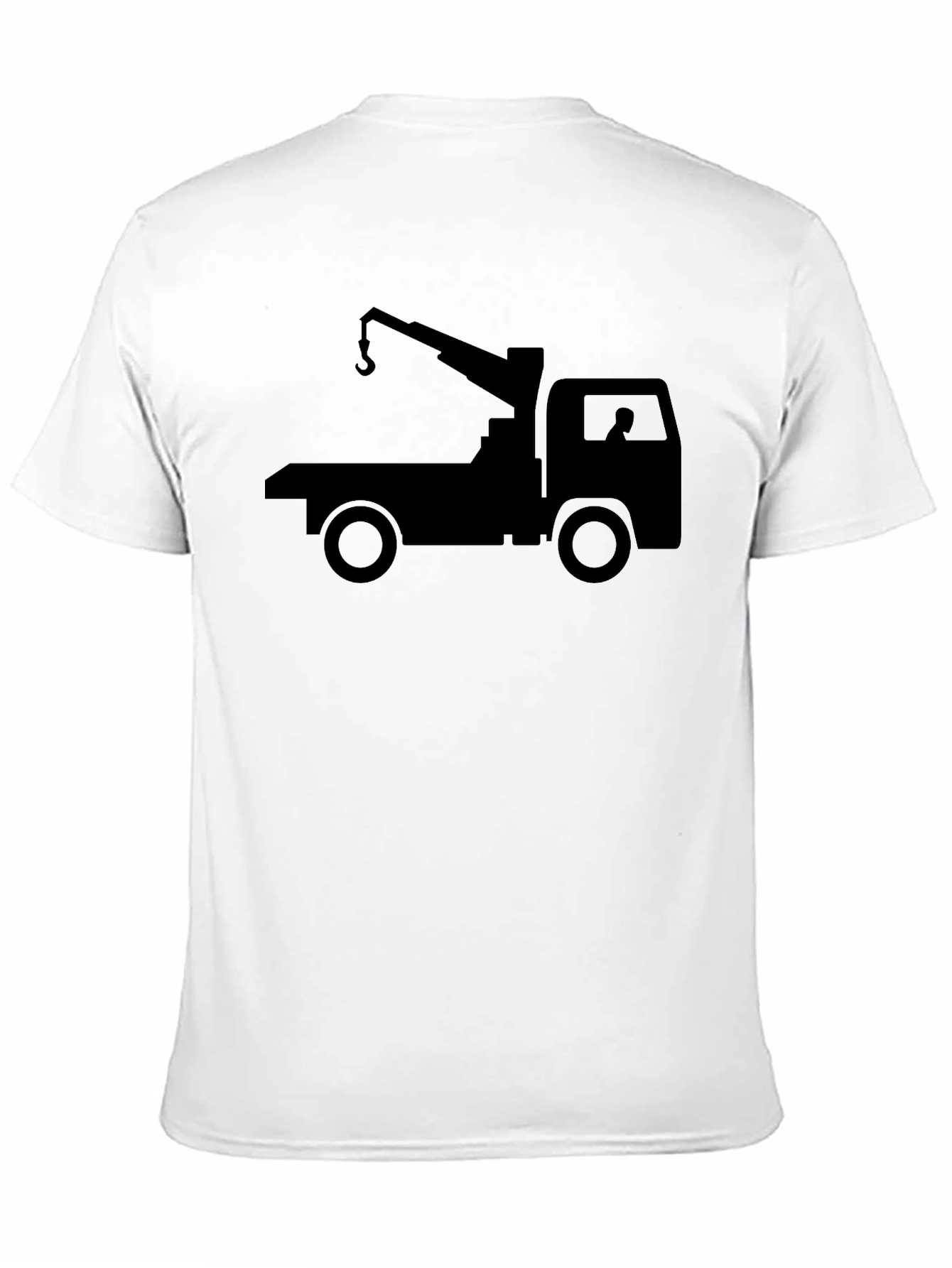 Black Black Crane Truck Graphic Tee - Men's Short Sleeve Crew Neck view 11