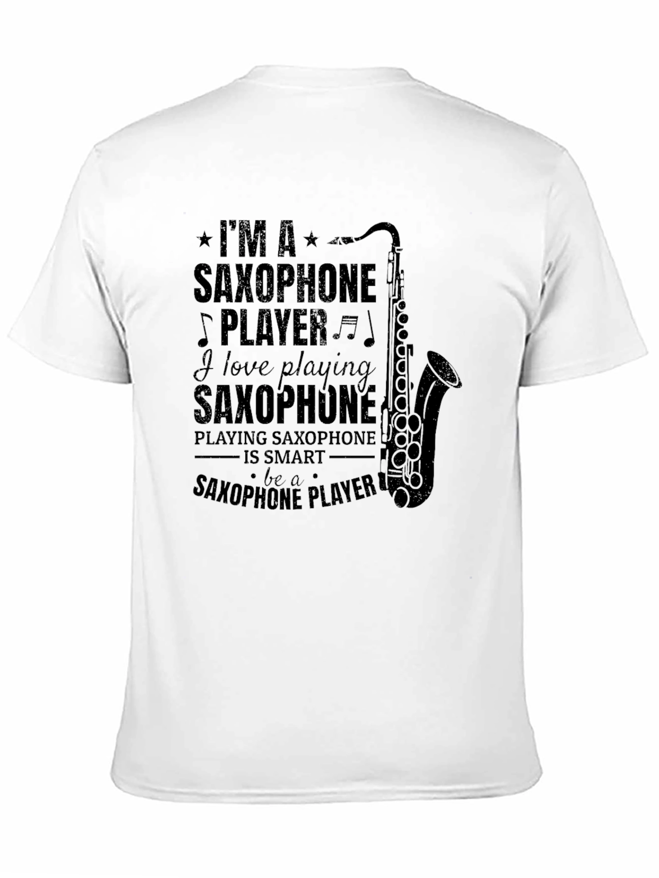 Black I'm A Saxophone Player Black T-Shirt view 11